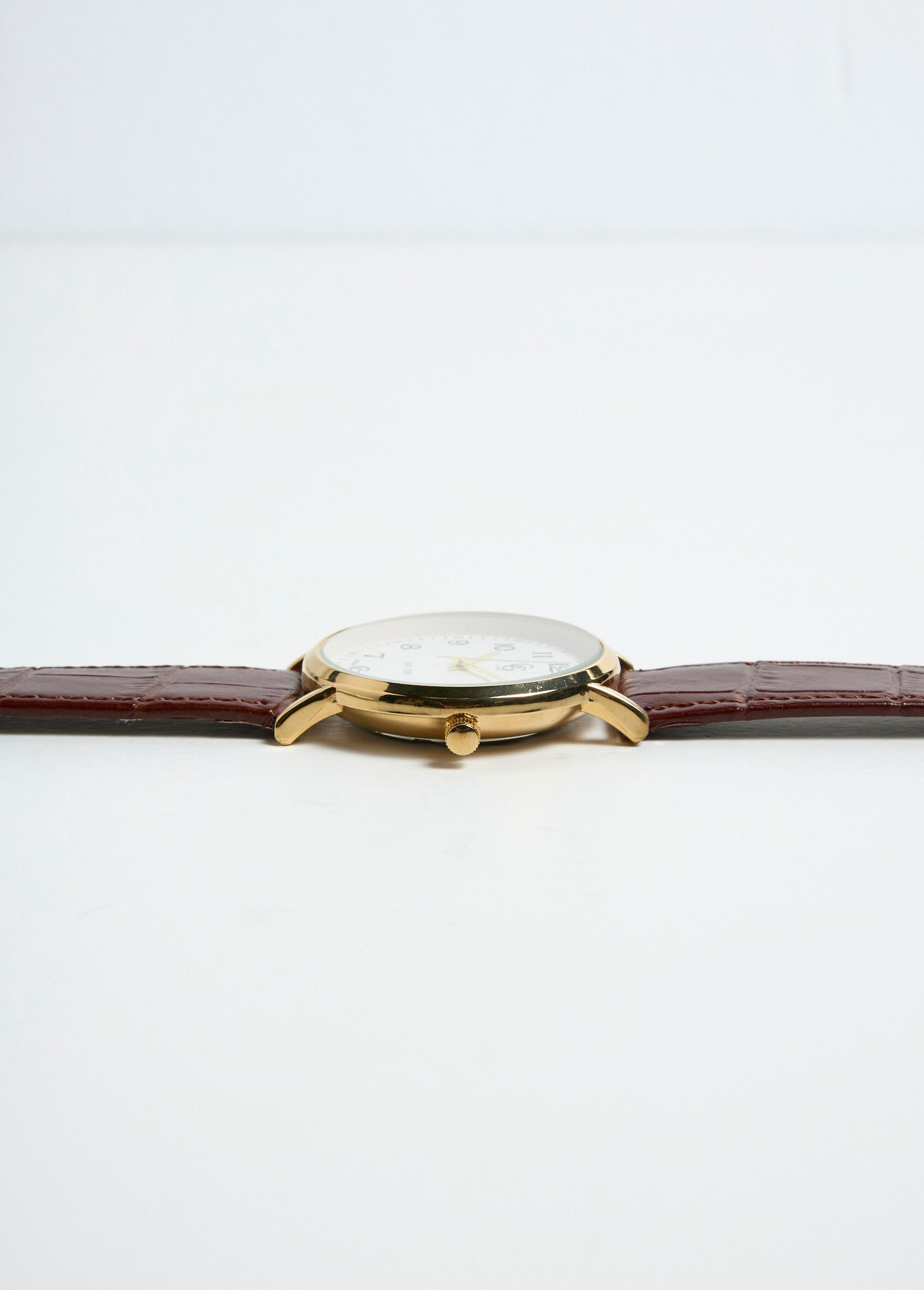 Orologio_rotondo_in_acciaio_e_pelle_stile_coccodrillo_Marron_DE3_slim