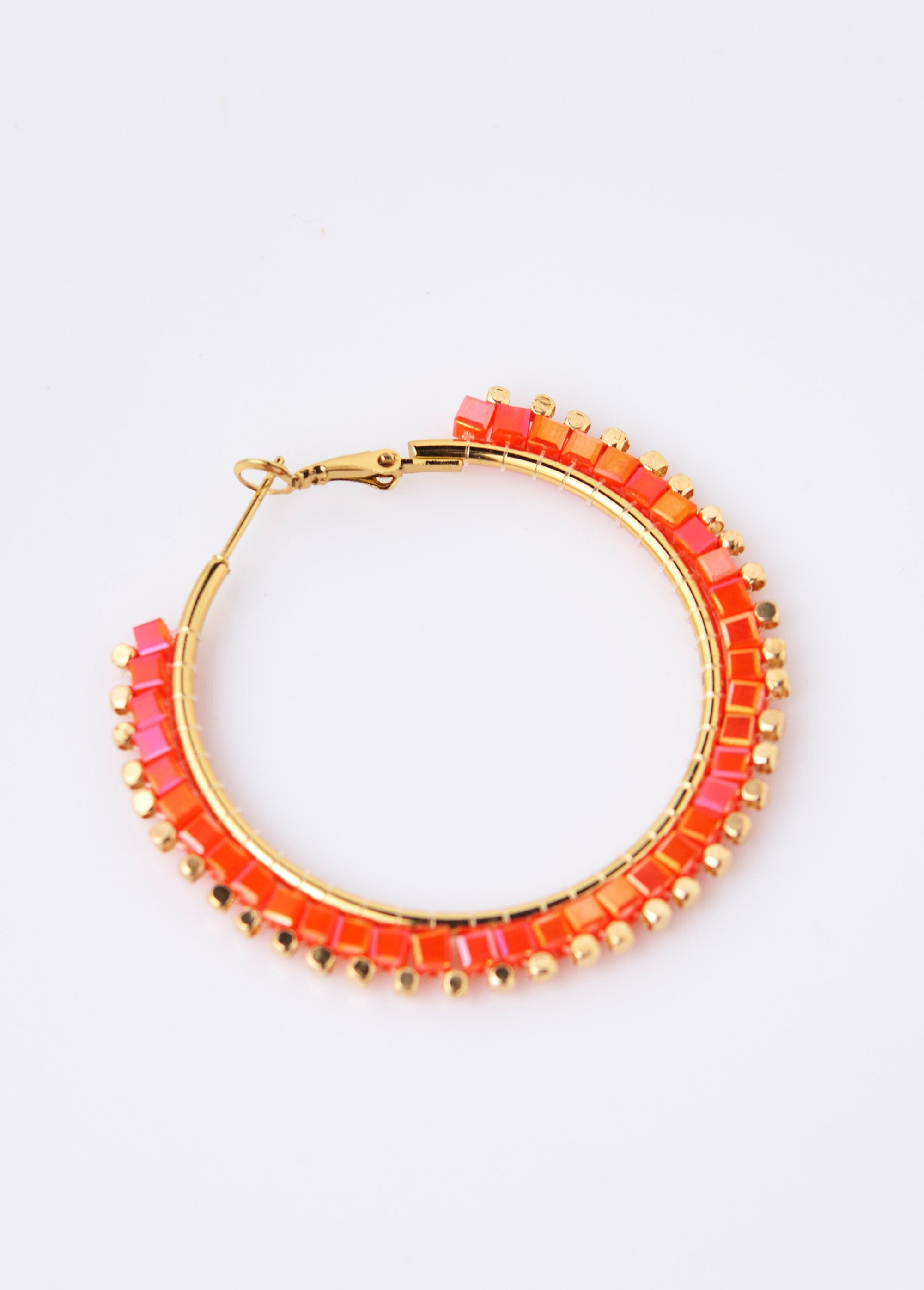 Orecchini_creoli,_perle_di_vetro_in_acciaio_inox_Orange_DE1_slim