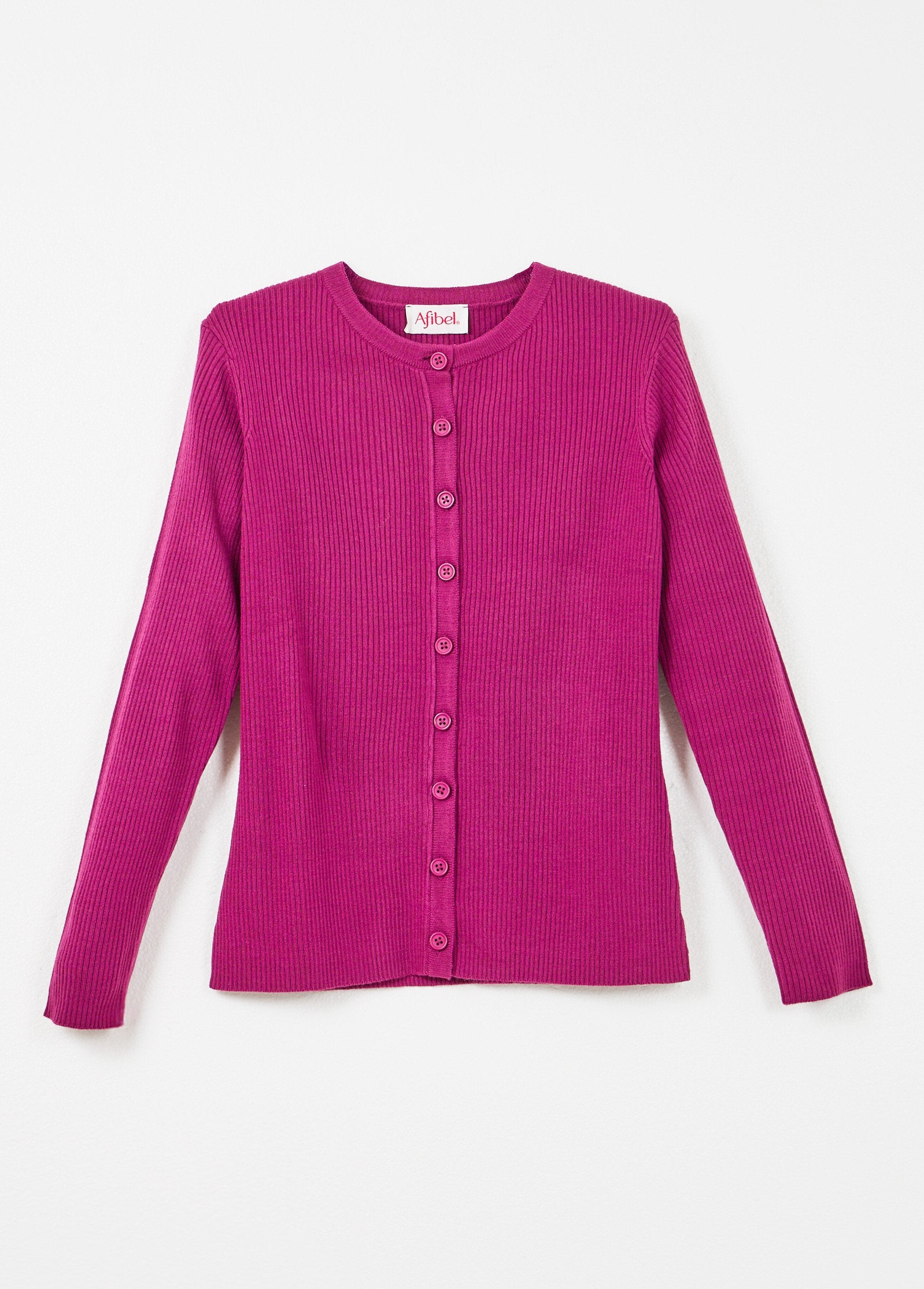 Cardigan_button-down_in_maglia_a_coste_tinta_unita_Cyclamen_AP1_slim