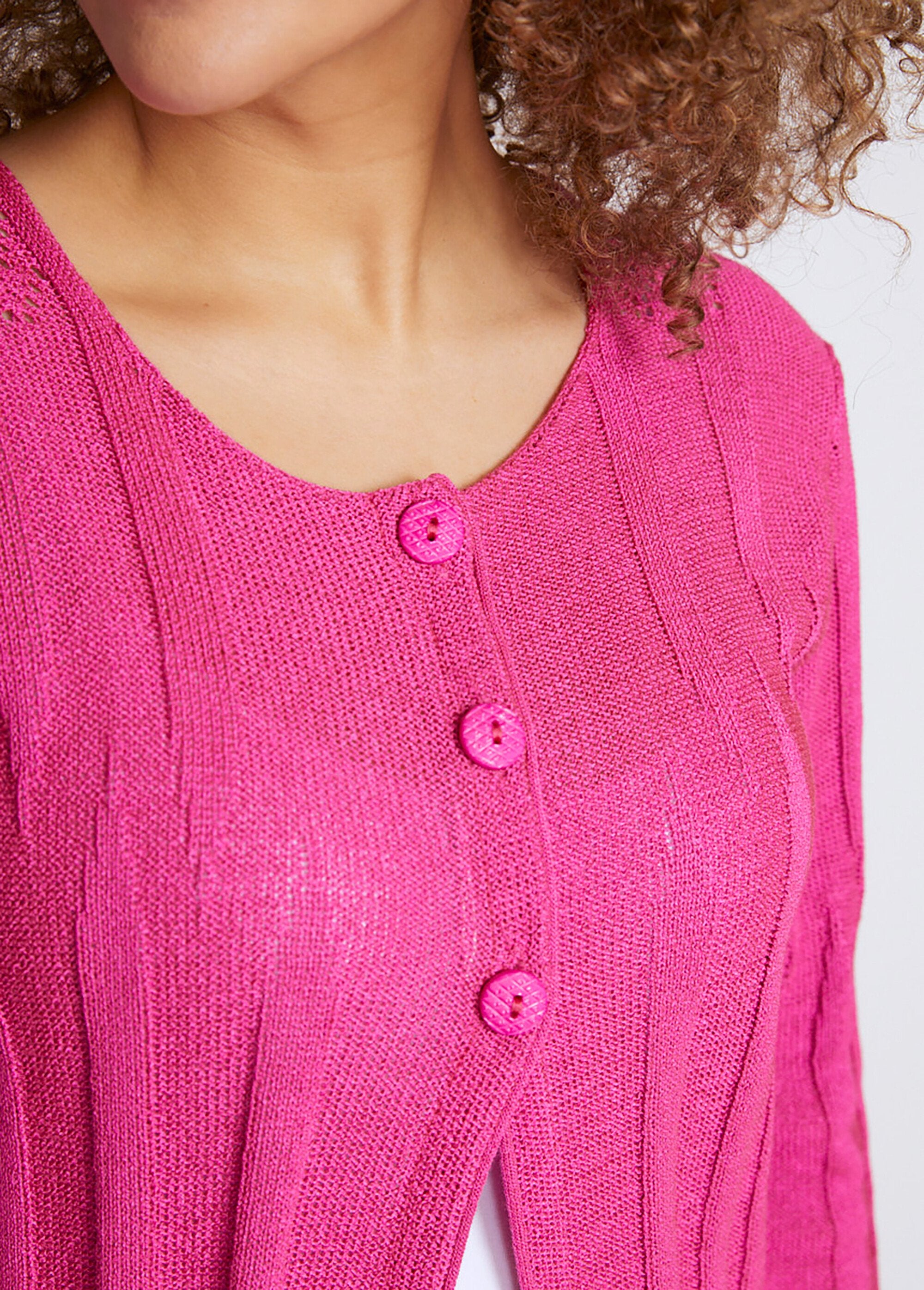Cardigan_lungo_abbottonato_e_traforato_Fuchsia_DE2_curvy