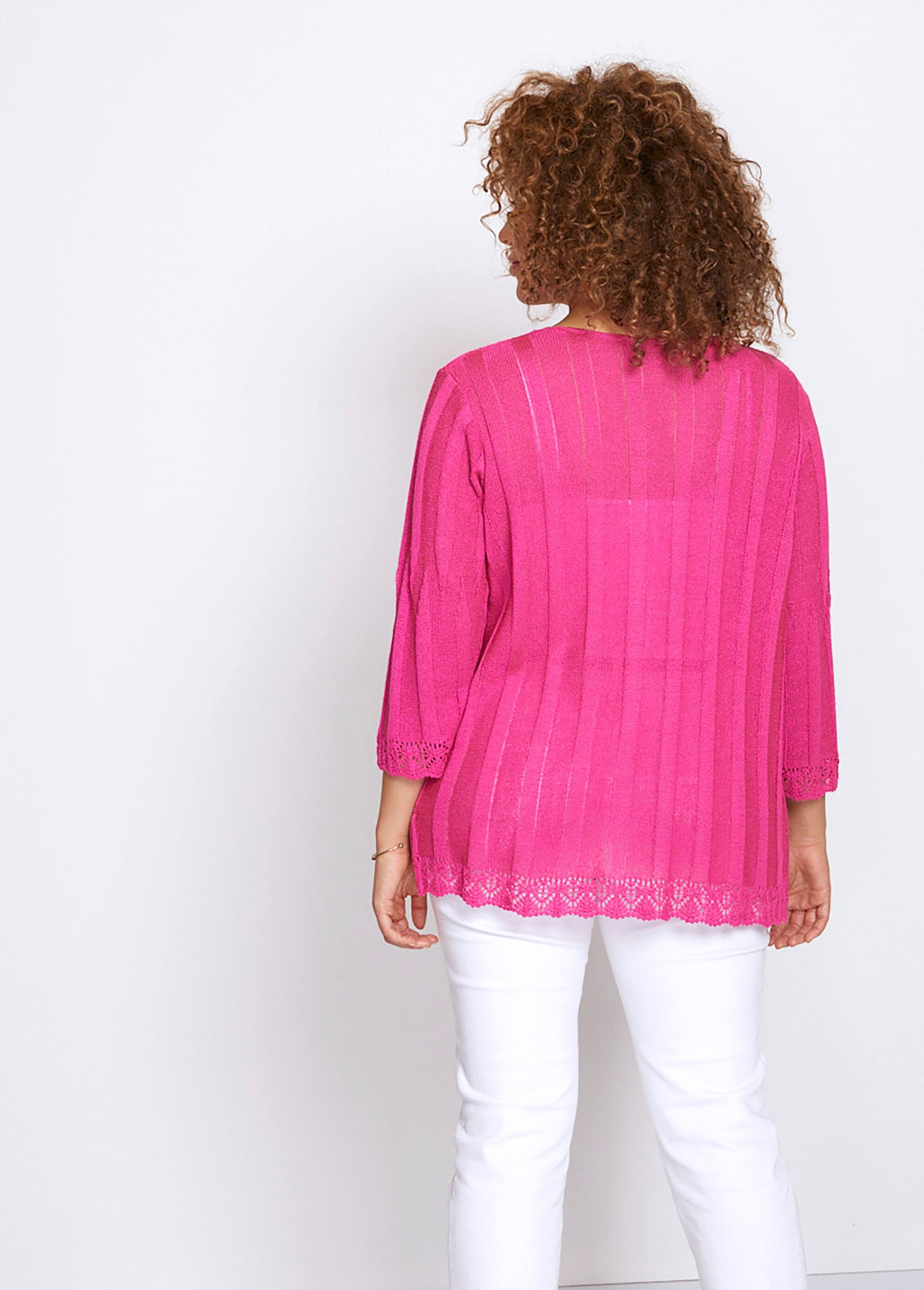 Cardigan_lungo_abbottonato_e_traforato_Fuchsia_DO1_curvy