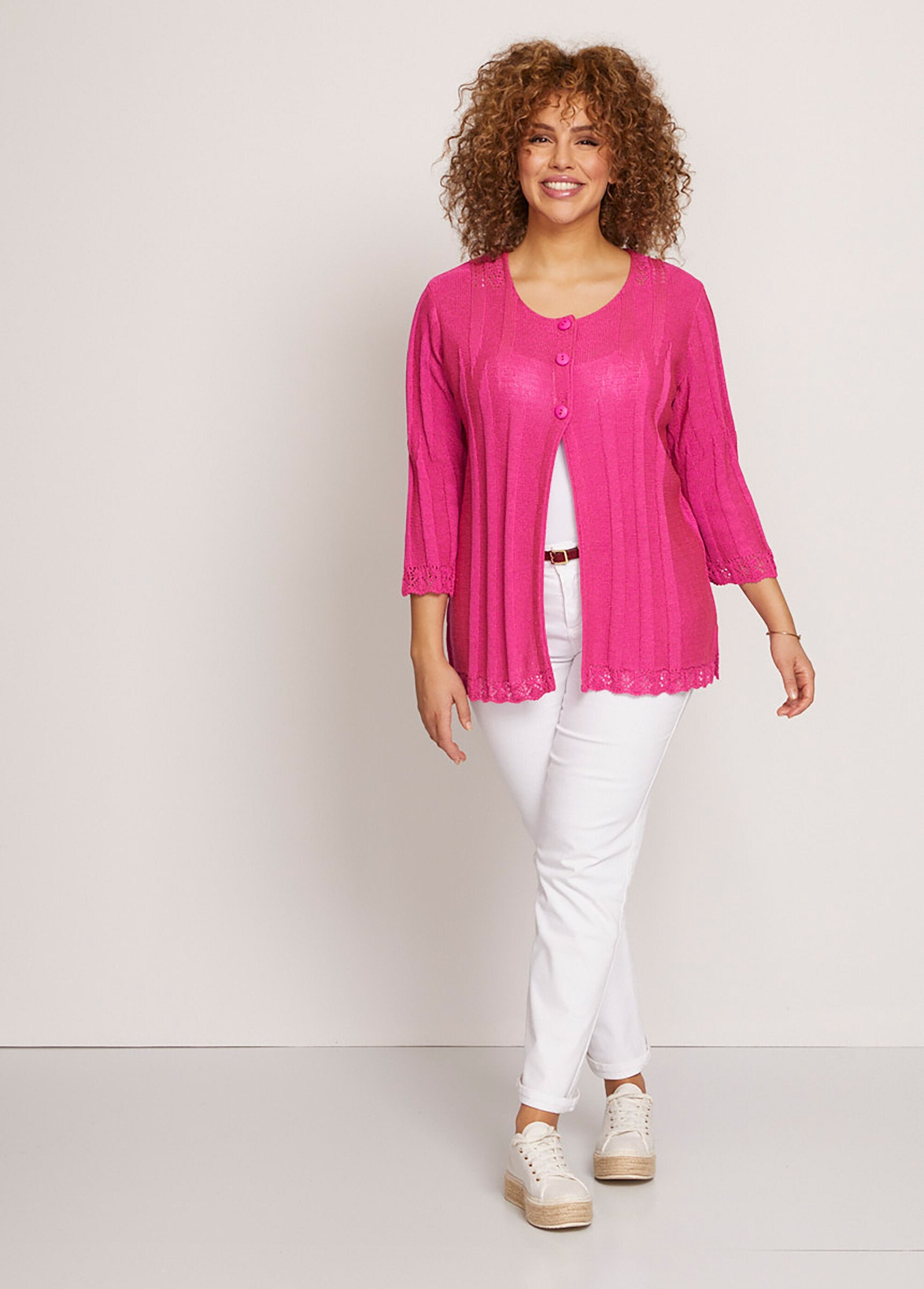Cardigan_lungo_abbottonato_e_traforato_Fuchsia_SF1_curvy