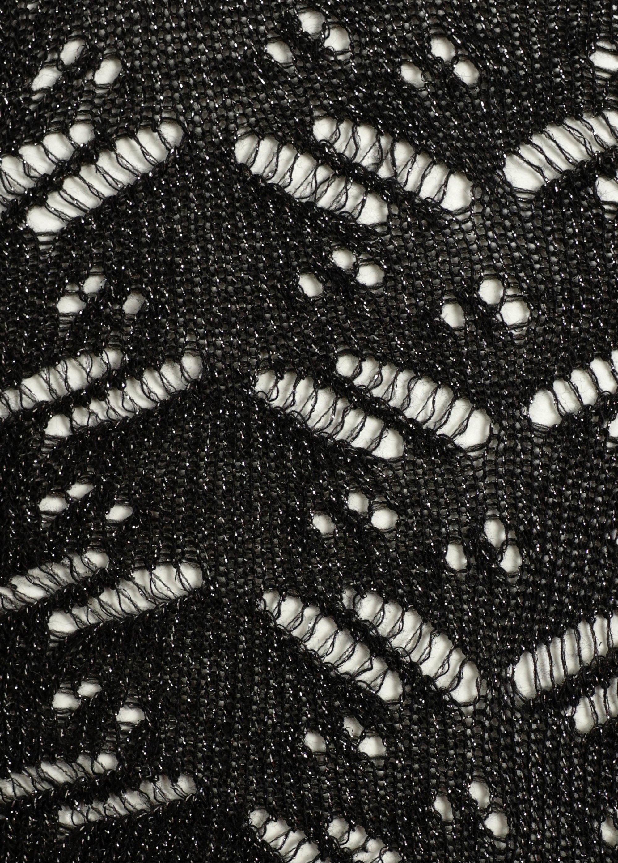 Calzini_a_spina_di_pesce_traforati,_metallizzati_Noir_DE2_slim