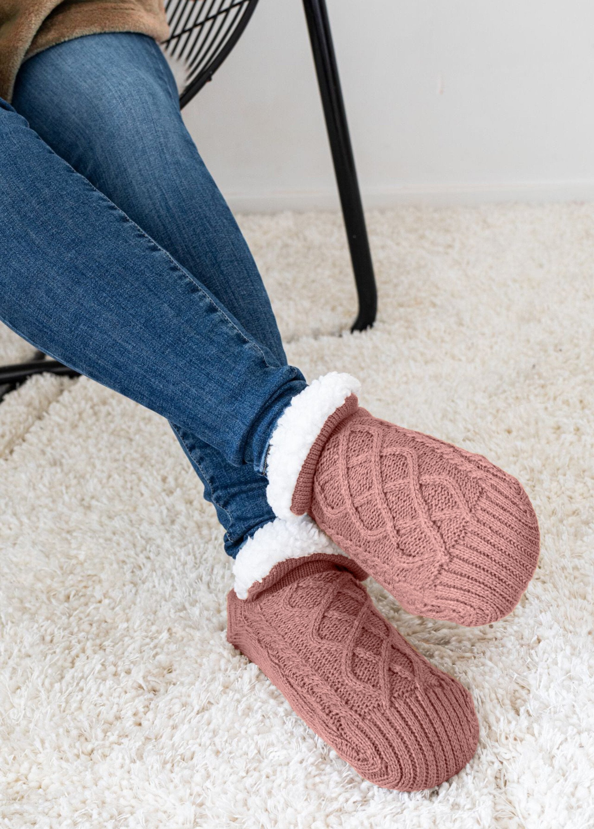 Calzini_da_pantofola_con_fodera_antiscivolo_Rose_dore_SF1_slim