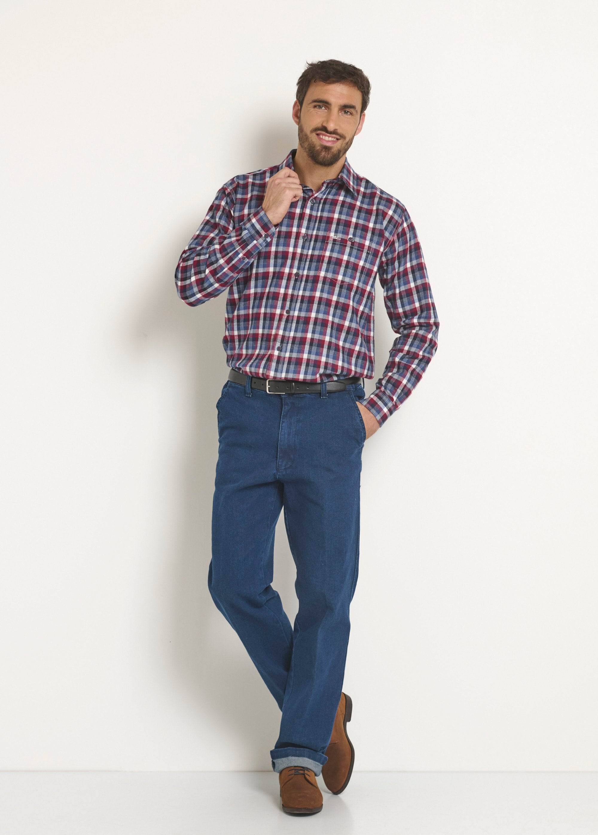 Calda_camicia_di_flanella_a_quadri_Carreaux_bleu_et_rouge_SF1_slim