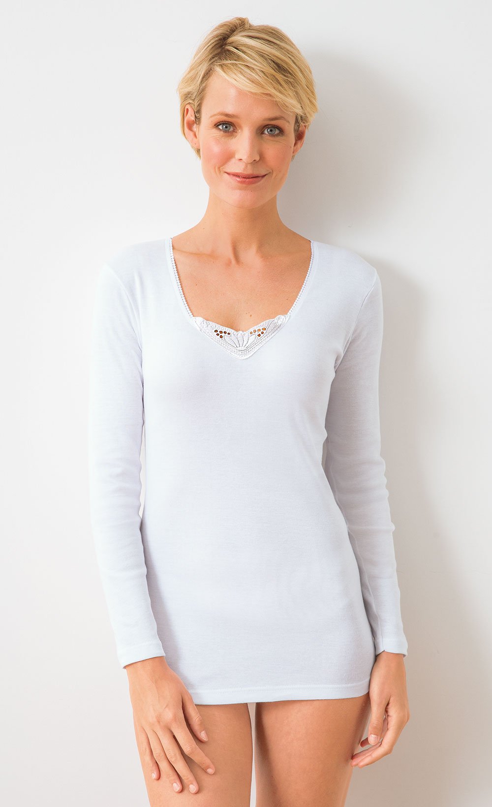 Camicia_a_maniche_lunghe_Cotone_bianco_FA1_slim