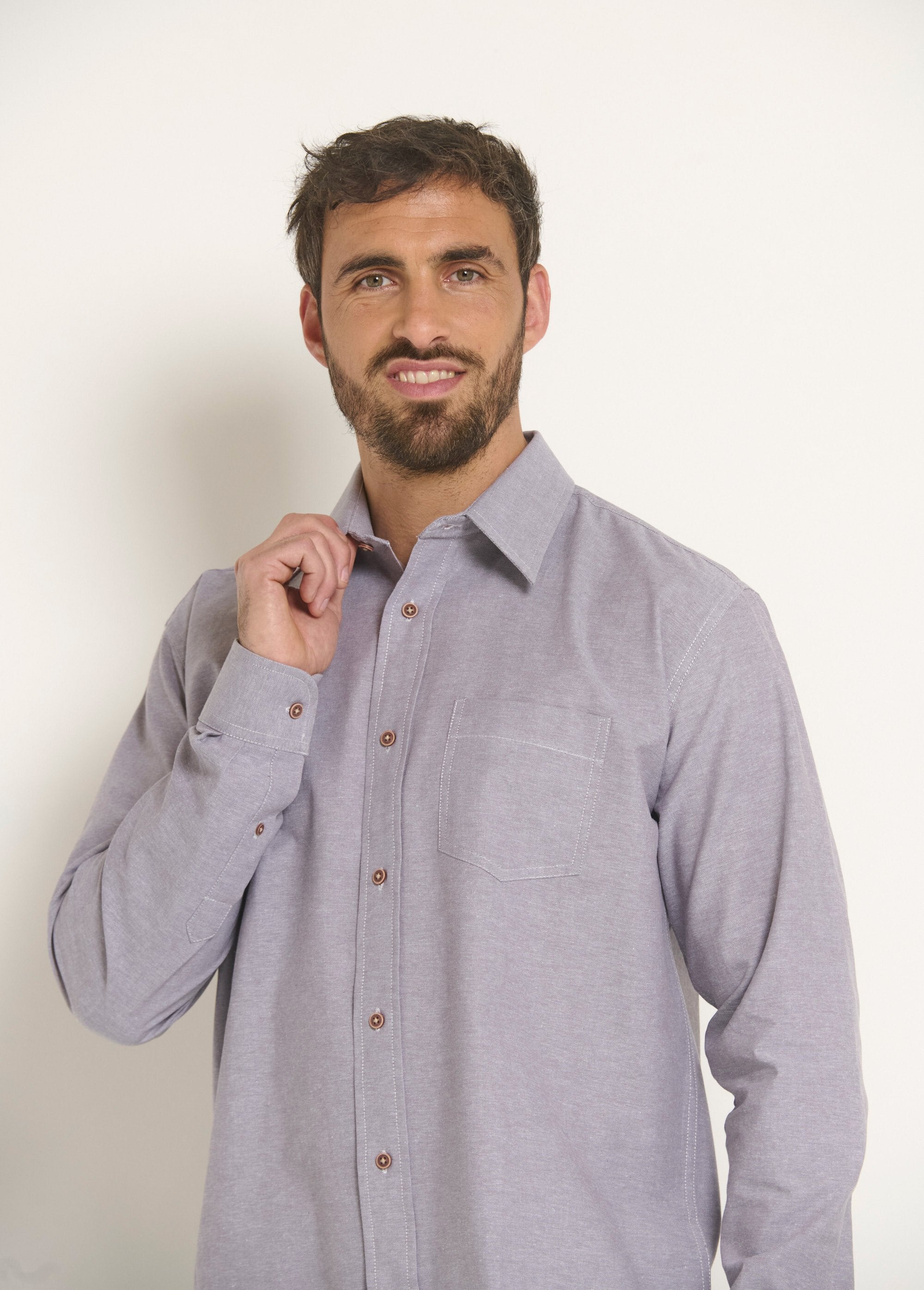 Camicia_a_maniche_lunghe_in_cotone_Oxford_Gris_DE1_slim