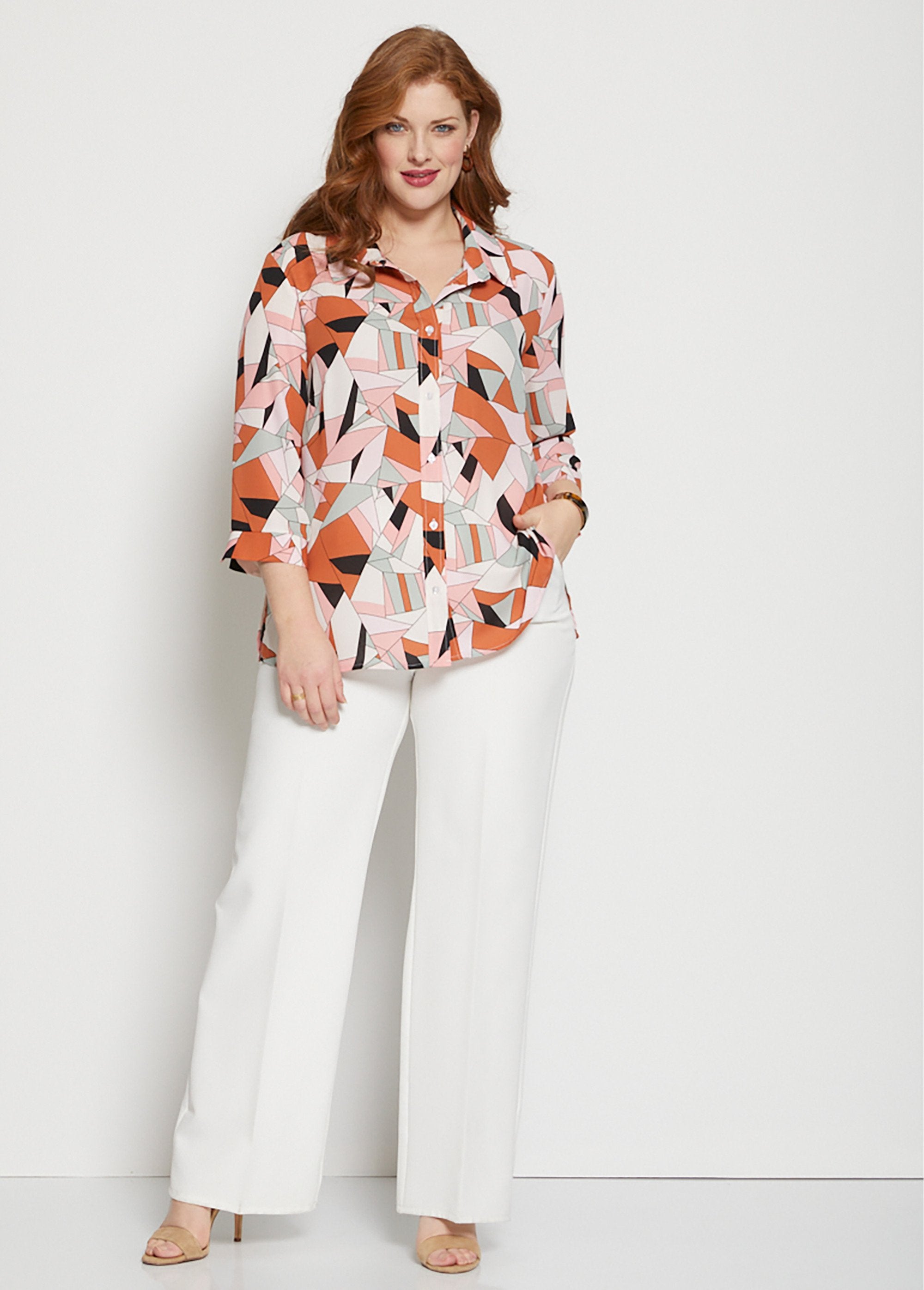 Camicetta_button-down_con_stampa_grafica_Multicolore_SF1_curvy