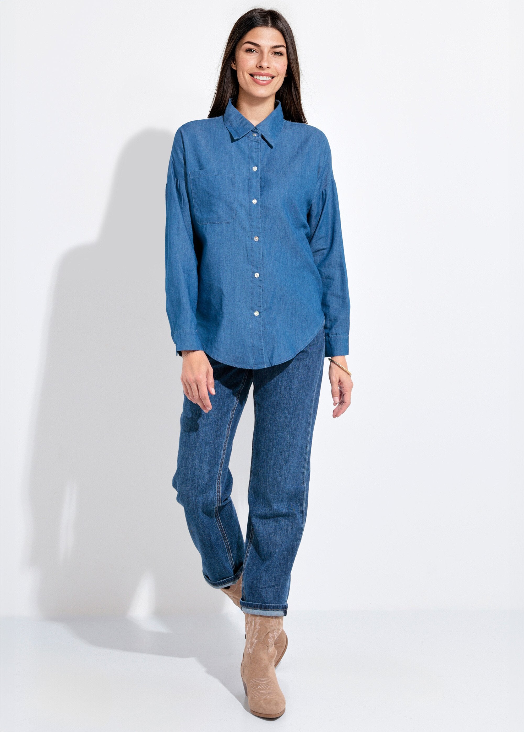 Camicia_chambray_a_maniche_lunghe_con_collo_sartoriale_Denim_SF1_slim