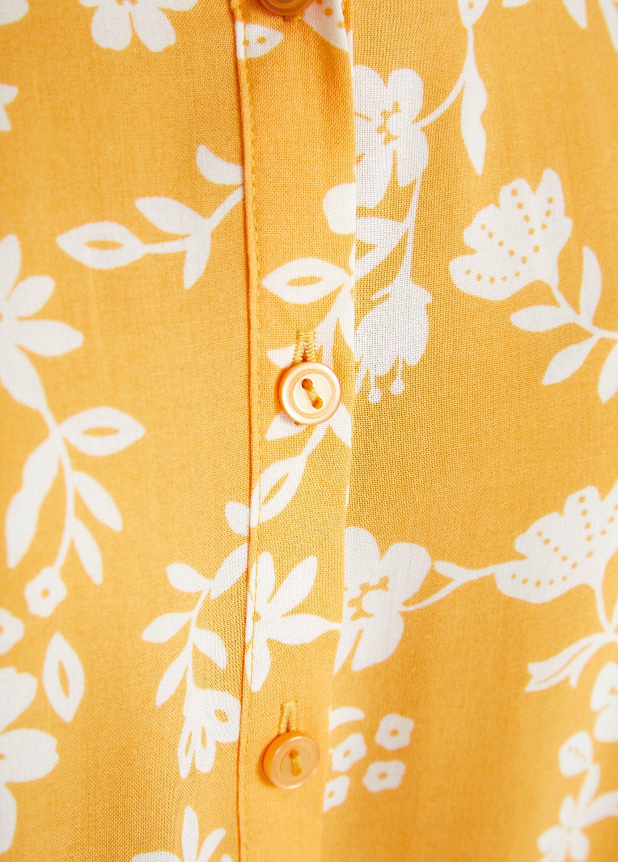 Camicetta_stampata_Maniche_a_3/4_più_lunghe_sul_retro_Jaune_et_blanc_DE3_slim