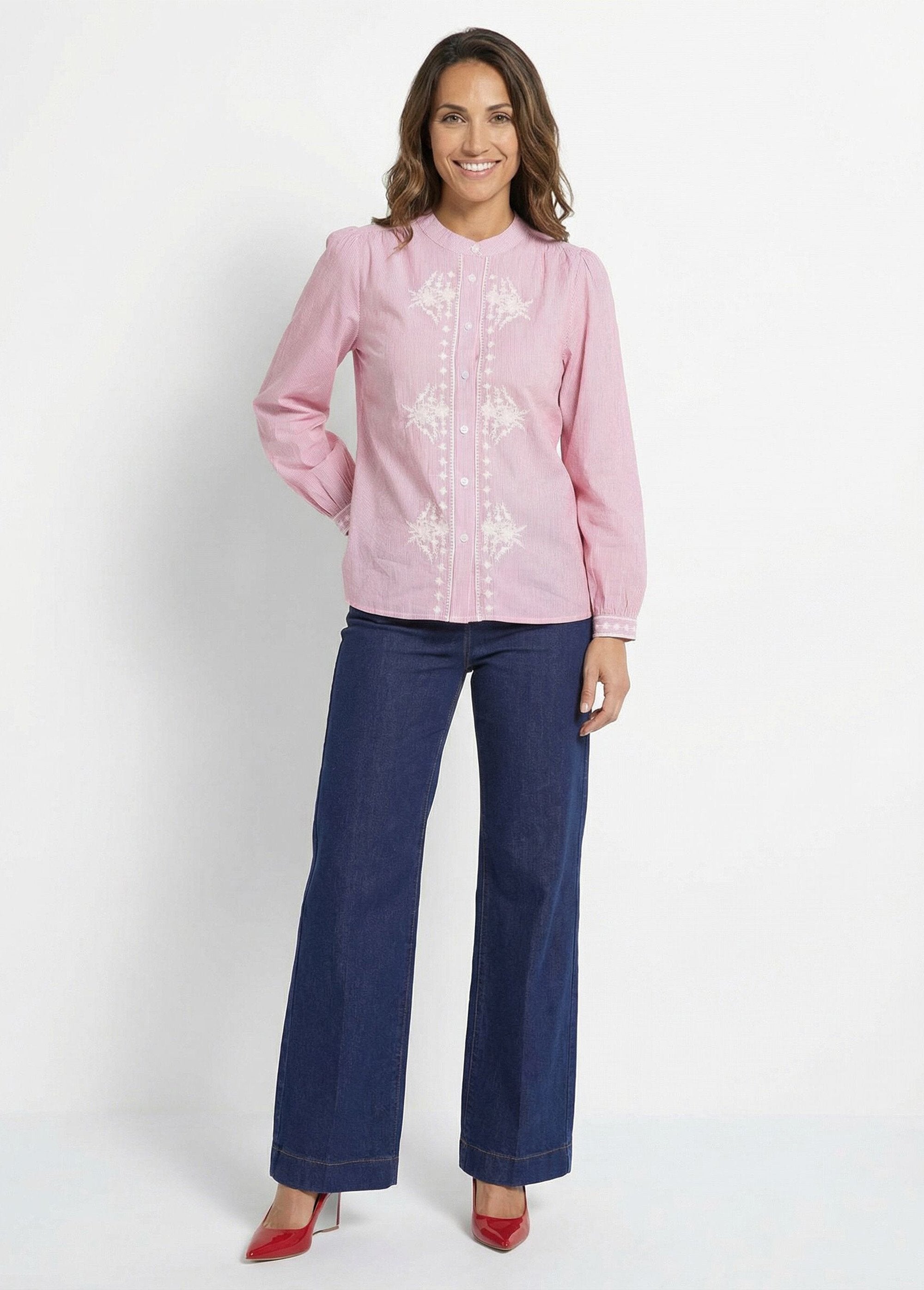 Camicetta_a_righe_con_scollo_rotondo_e_ricami_Rouge_SF1_slim