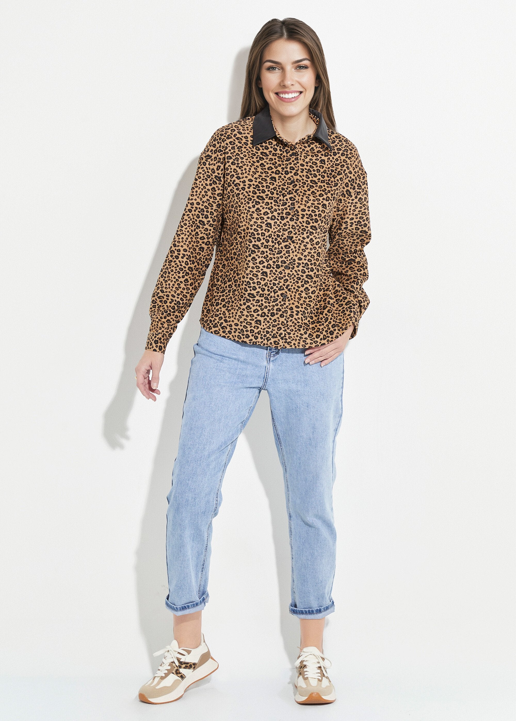 Camicetta_in_velluto_leopardato_con_colletto_finto_Leopard_SF1_slim