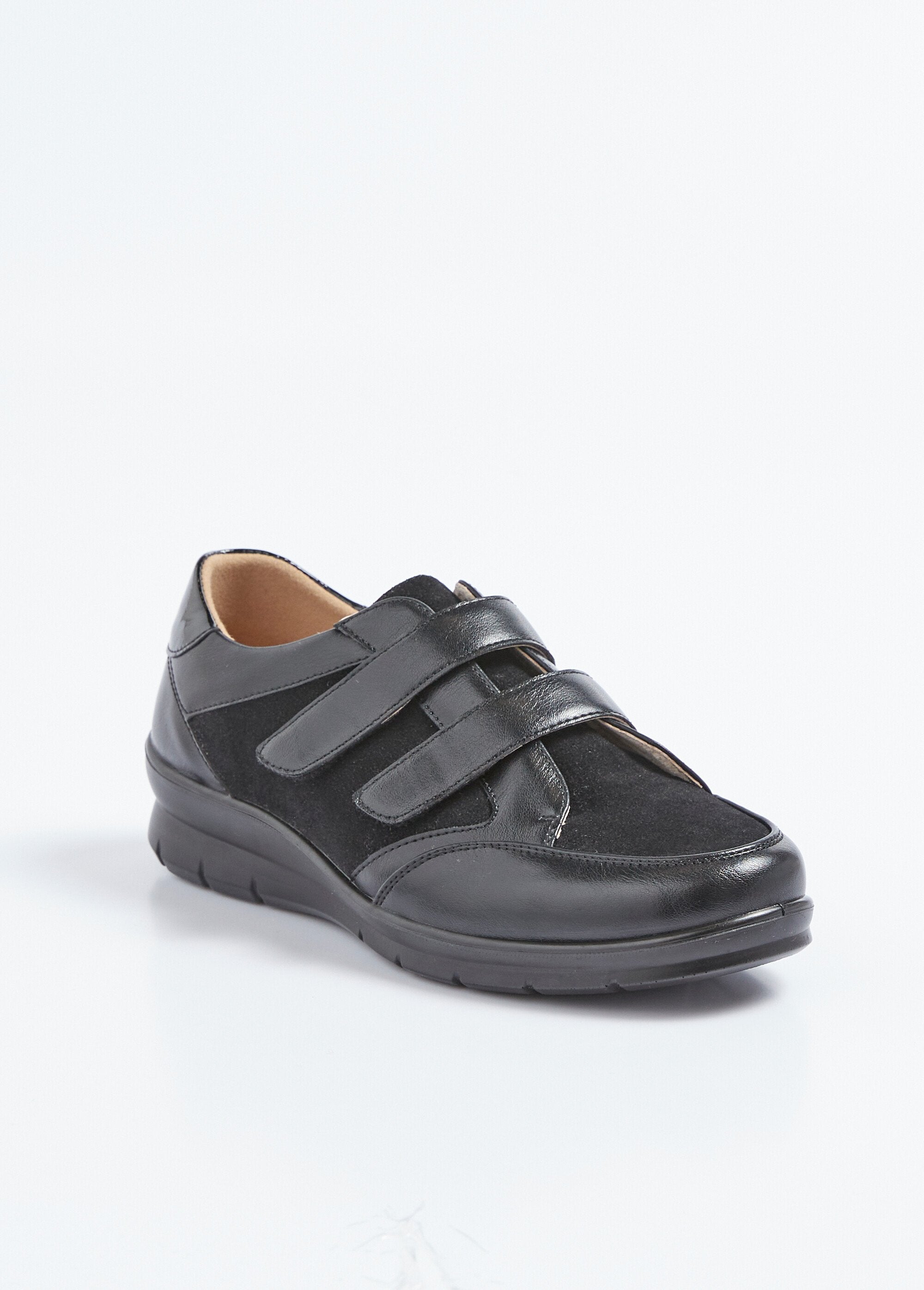 Derbies_in_velcro_bi-materiale_di_larghezza_confortevole_Noir_FA1_slim