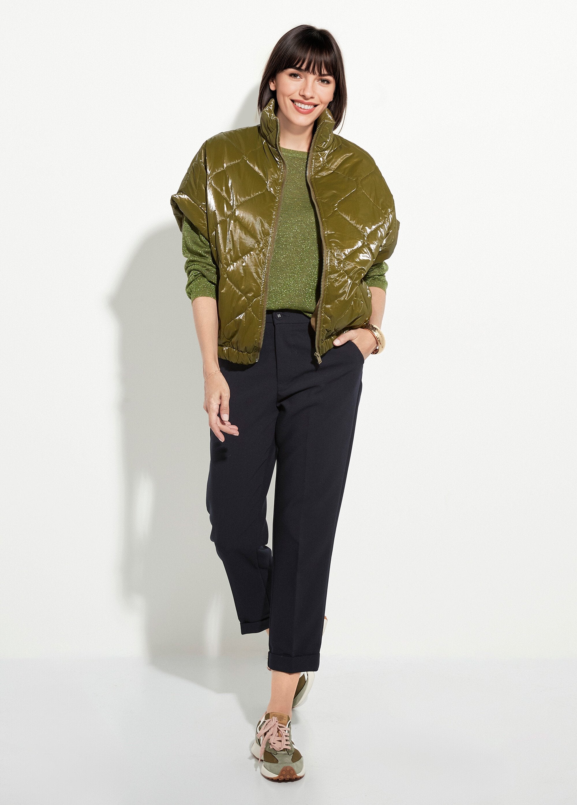 Piumino_lucido_senza_maniche_con_zip_Kaki_SF1_slim