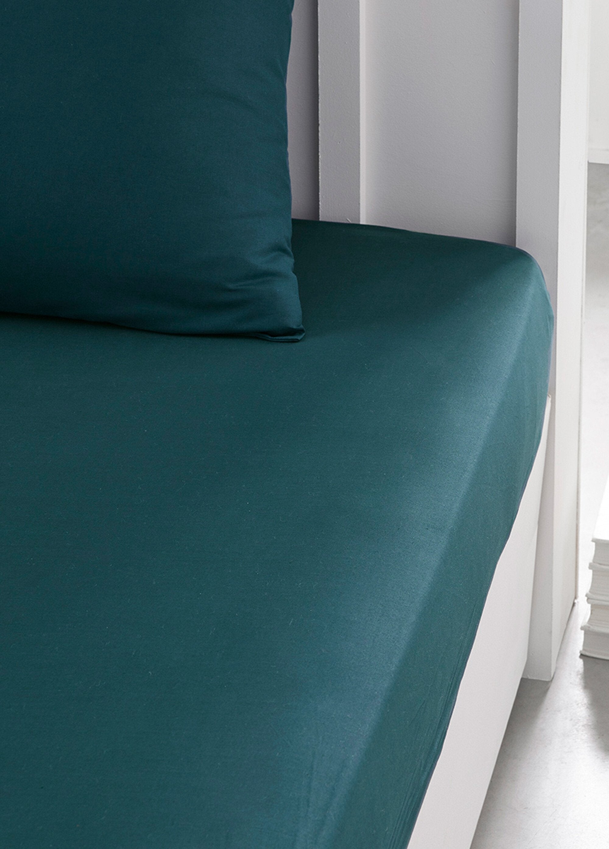 Drap_housse_pur_coton_qualité_supérieure_Paon_DE1_slim