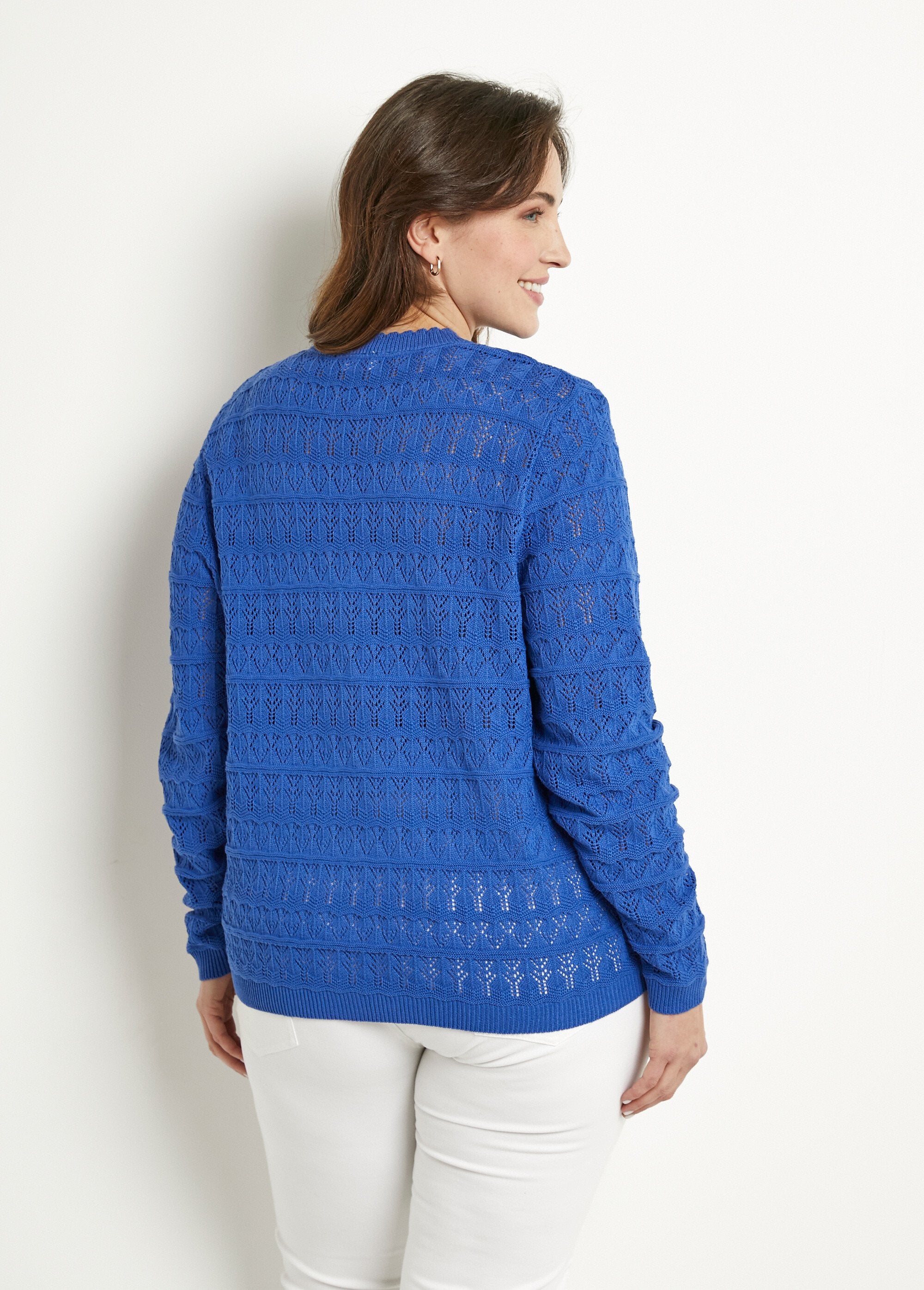 Cardigan_traforato_con_scollo_a_V_e_bottoni_in_misto_cotone_Bleu_DO1_curvy