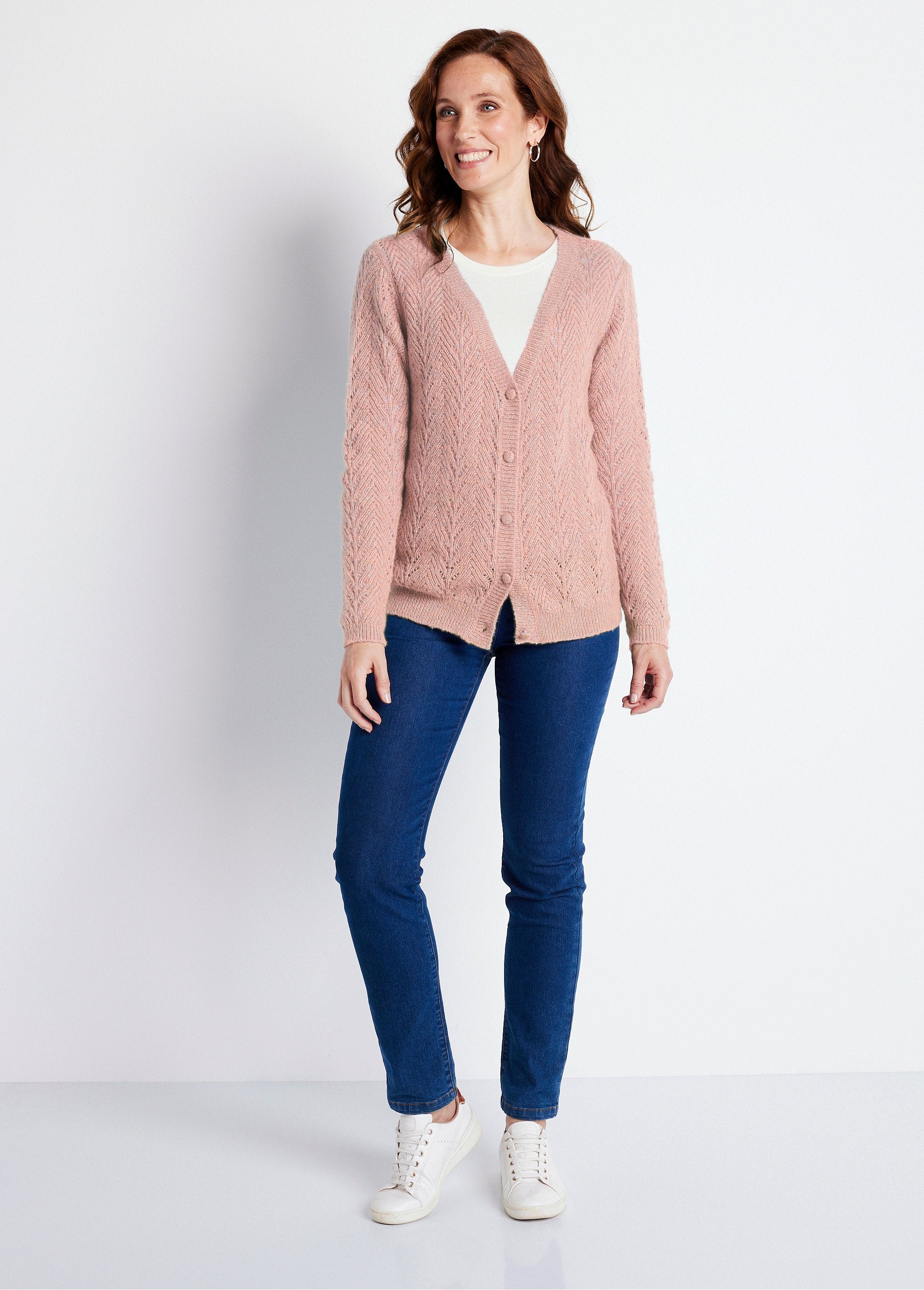 Gilet_abbottonato_in_fibre_riciclate_Rose_poudre_SF1_slim
