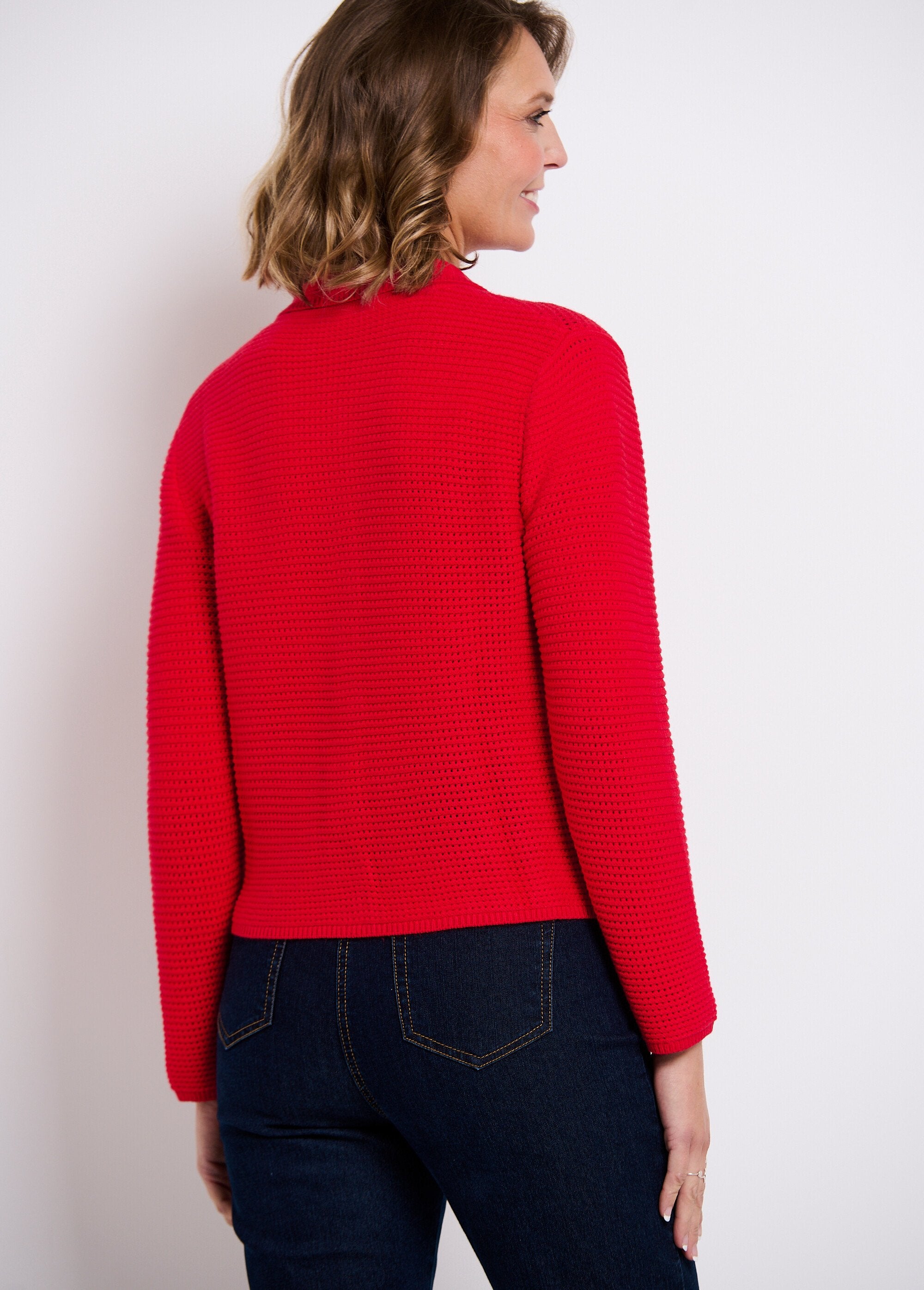 Cardigan_tinta_unita_abbottonato_con_colletto_a_maniche_lunghe_Rouge_DO1_slim