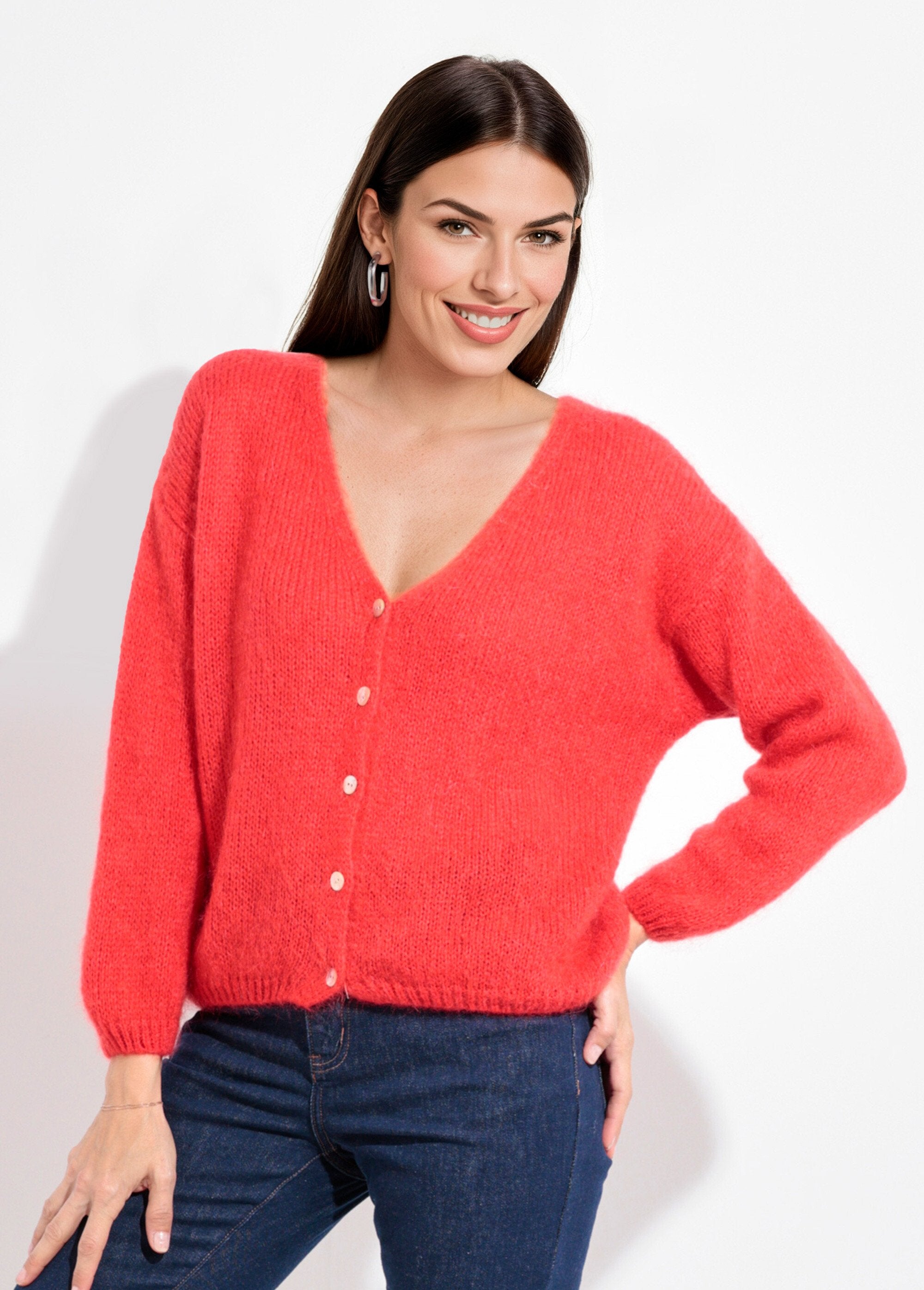 Caldo_e_morbido_cardigan_in_mohair_con_scollo_a_V_Rouge_corail_FA1_slim