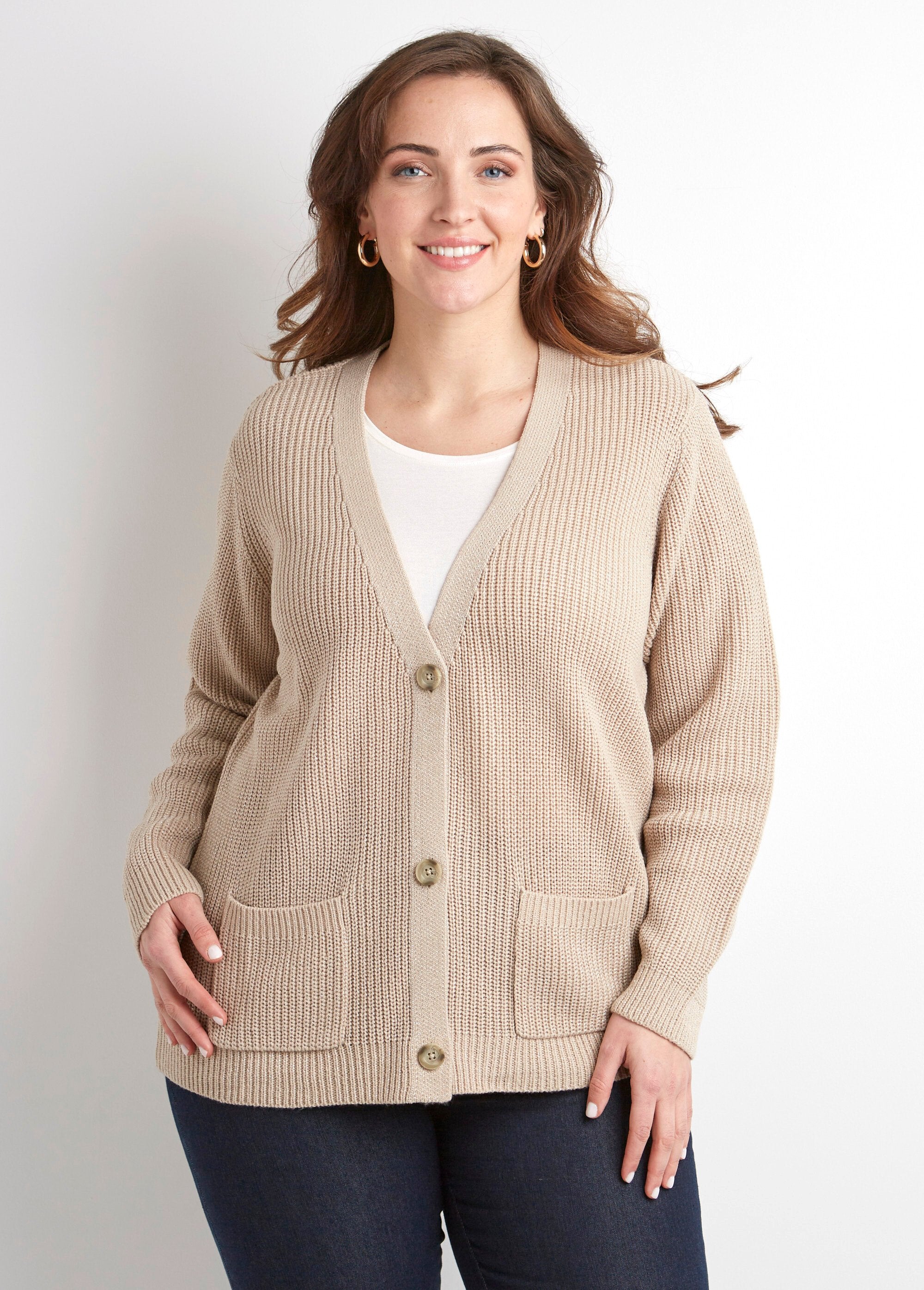 Cardigan_a_maniche_lunghe_con_bottoni_lucidi_Ficelle_FA1_curvy