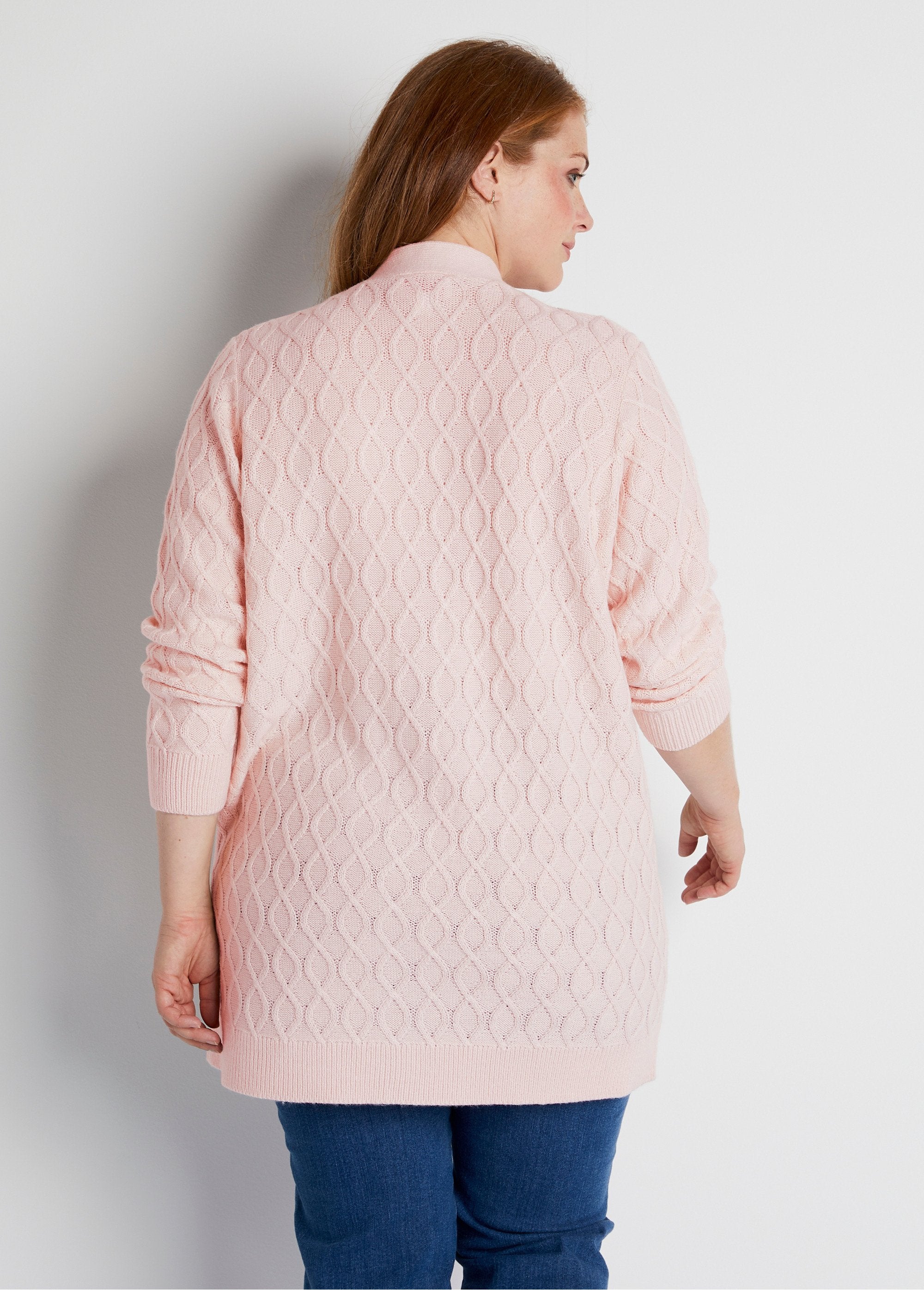 Cardigan_lungo_con_scollo_a_V_e_bottoni_Rosa_DO1_curvy