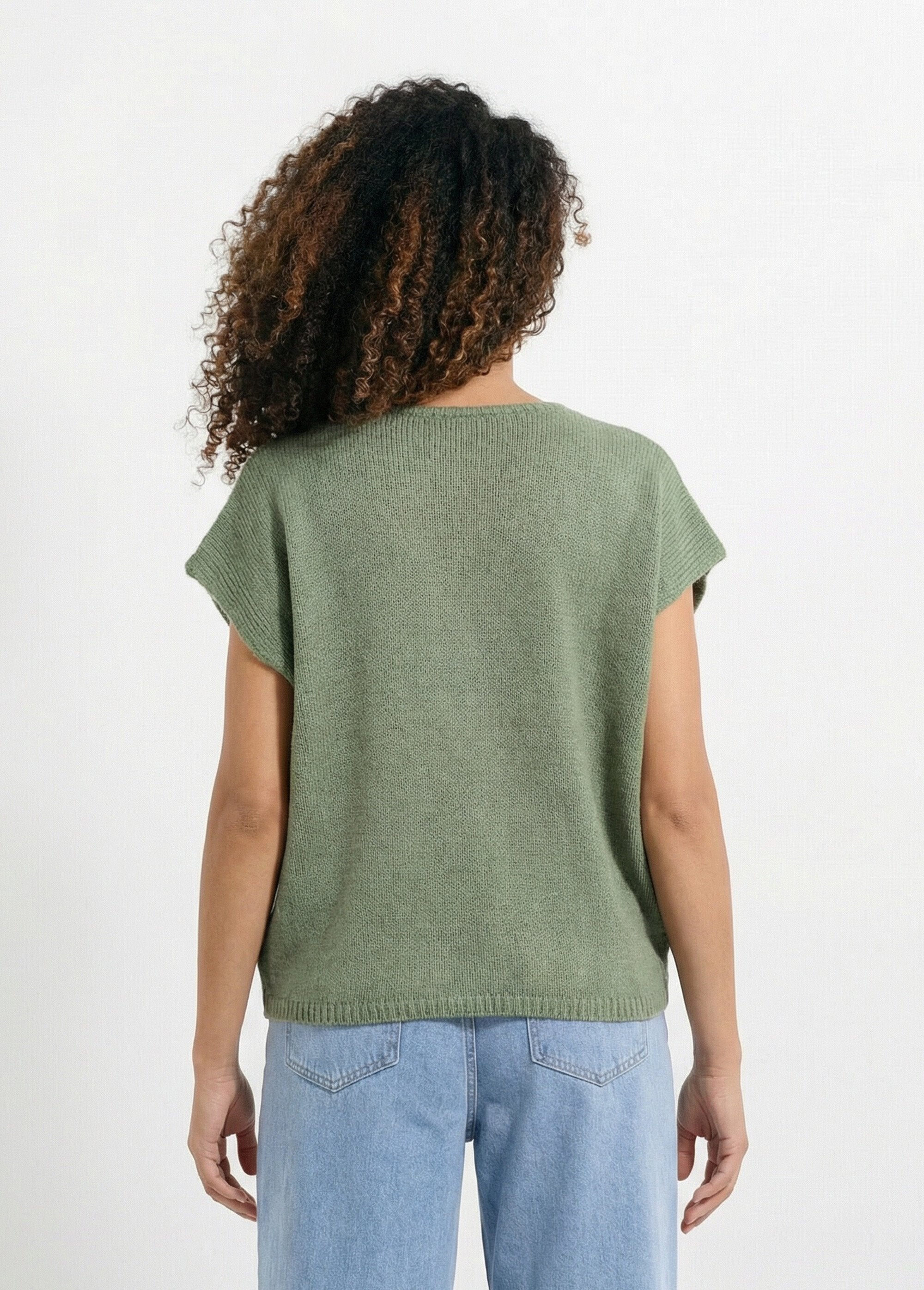 Cardigan_a_maniche_corte_con_bottoni_metallici_Vert_tilleul_DO1_slim