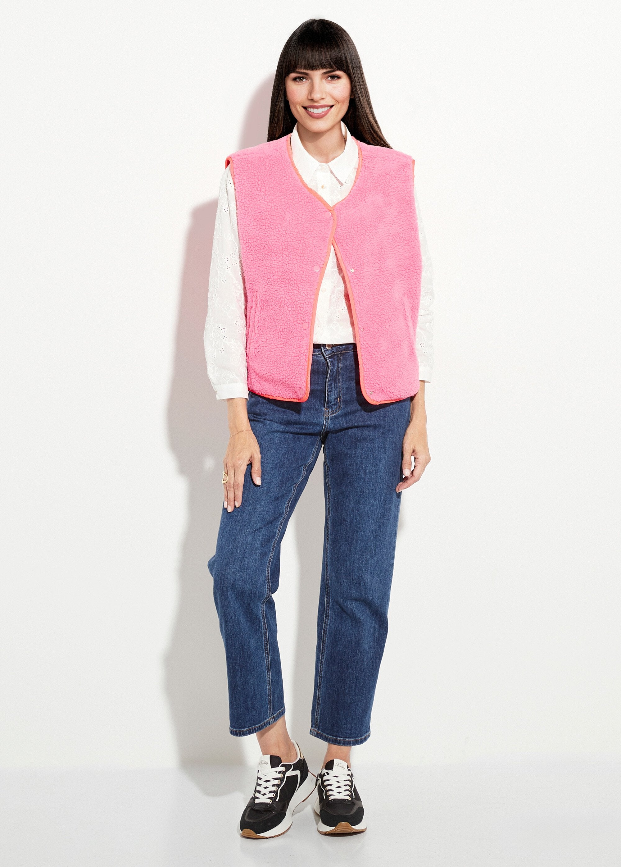 Cardigan_senza_maniche_in_ecopelliccia_fluorescente_Rose_fluo_SF1_slim
