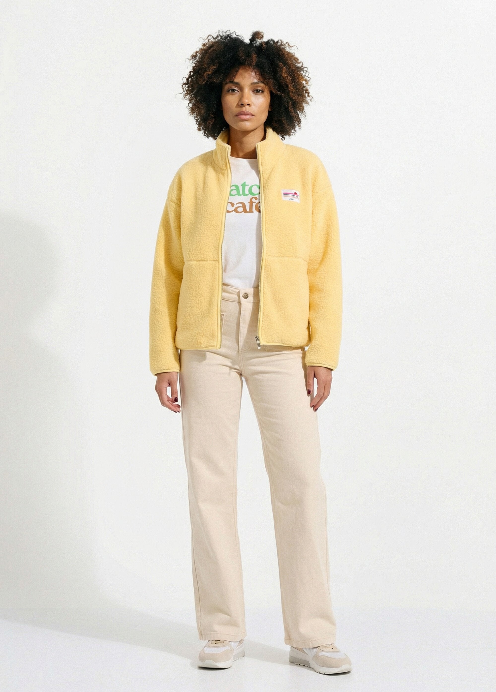 Gilet_in_caldo_pile_con_cerniera_e_collo_alto_Jaune_SF1_slim