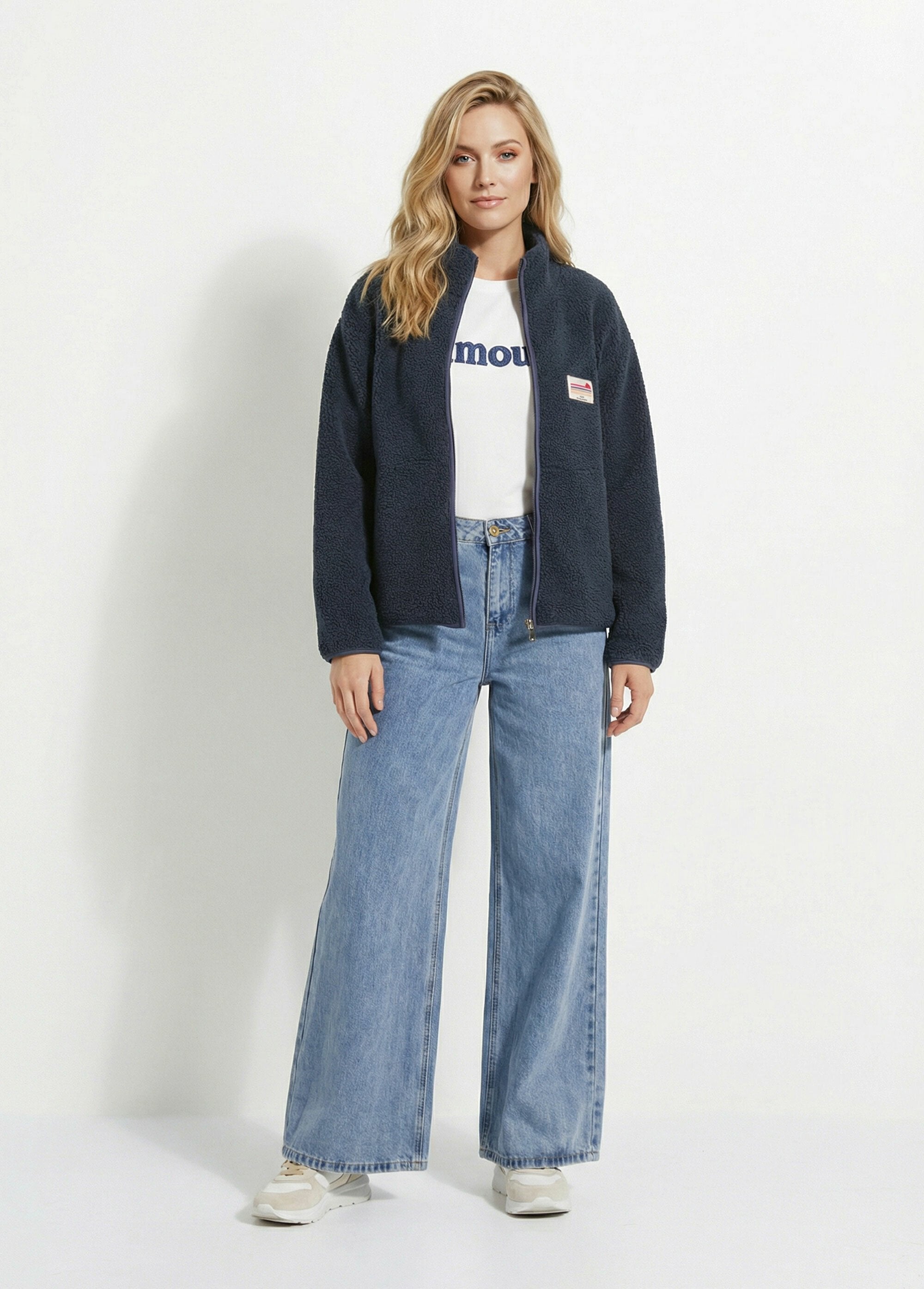 Gilet_in_caldo_pile_con_cerniera_e_collo_alto_Marine_SF1_slim