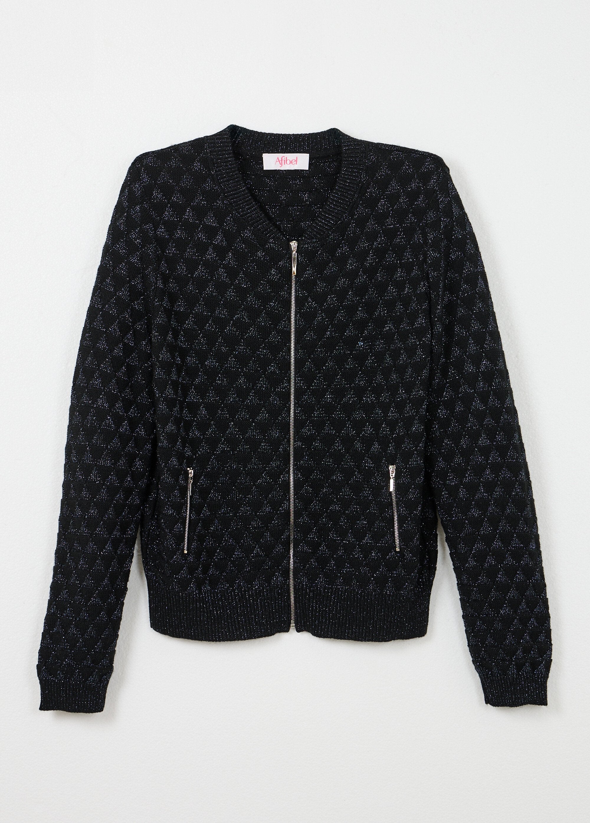 Cardigan_con_zip_stile_bomber_in_maglia_lucida_Noir_AP1_slim