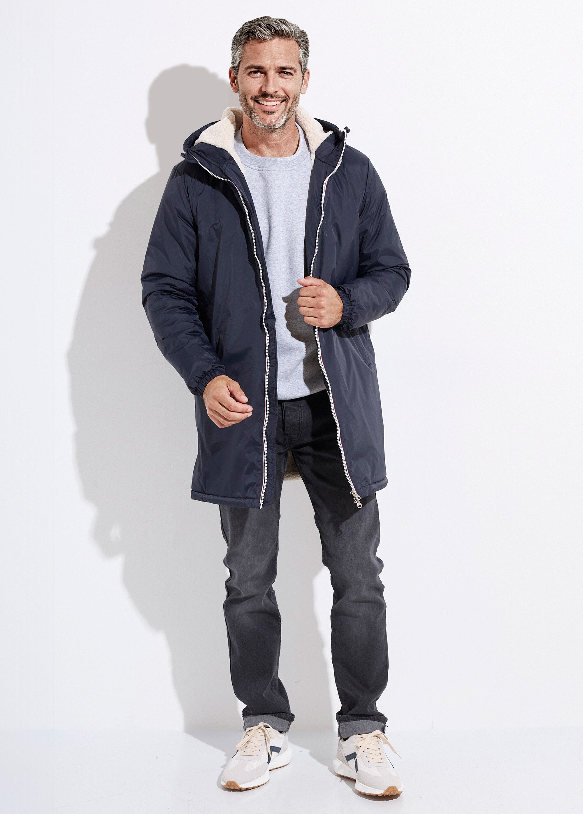 Parka_lungo,_caldo_e_foderato_in_tessuto_idrorepellente_Marine_et_ecru_SF1_slim