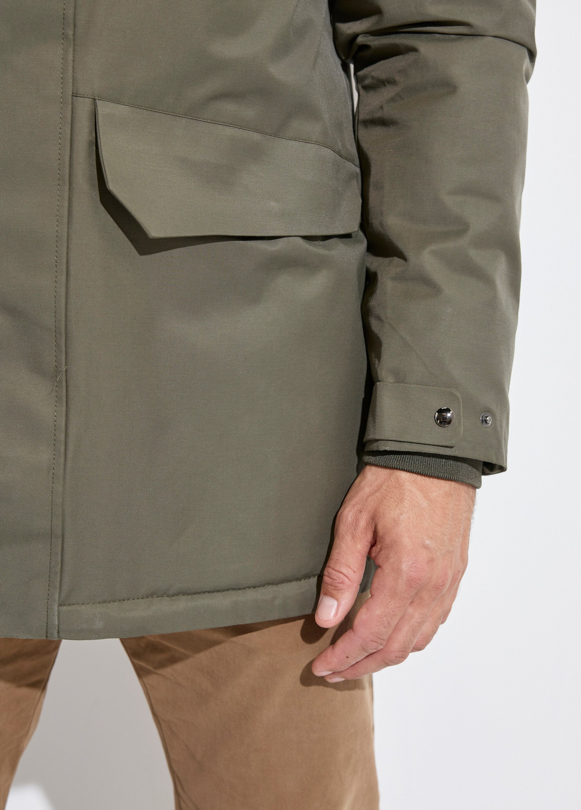 Parka_con_cappuccio_e_fodera_in_pelliccia_Kaki_DE2_slim