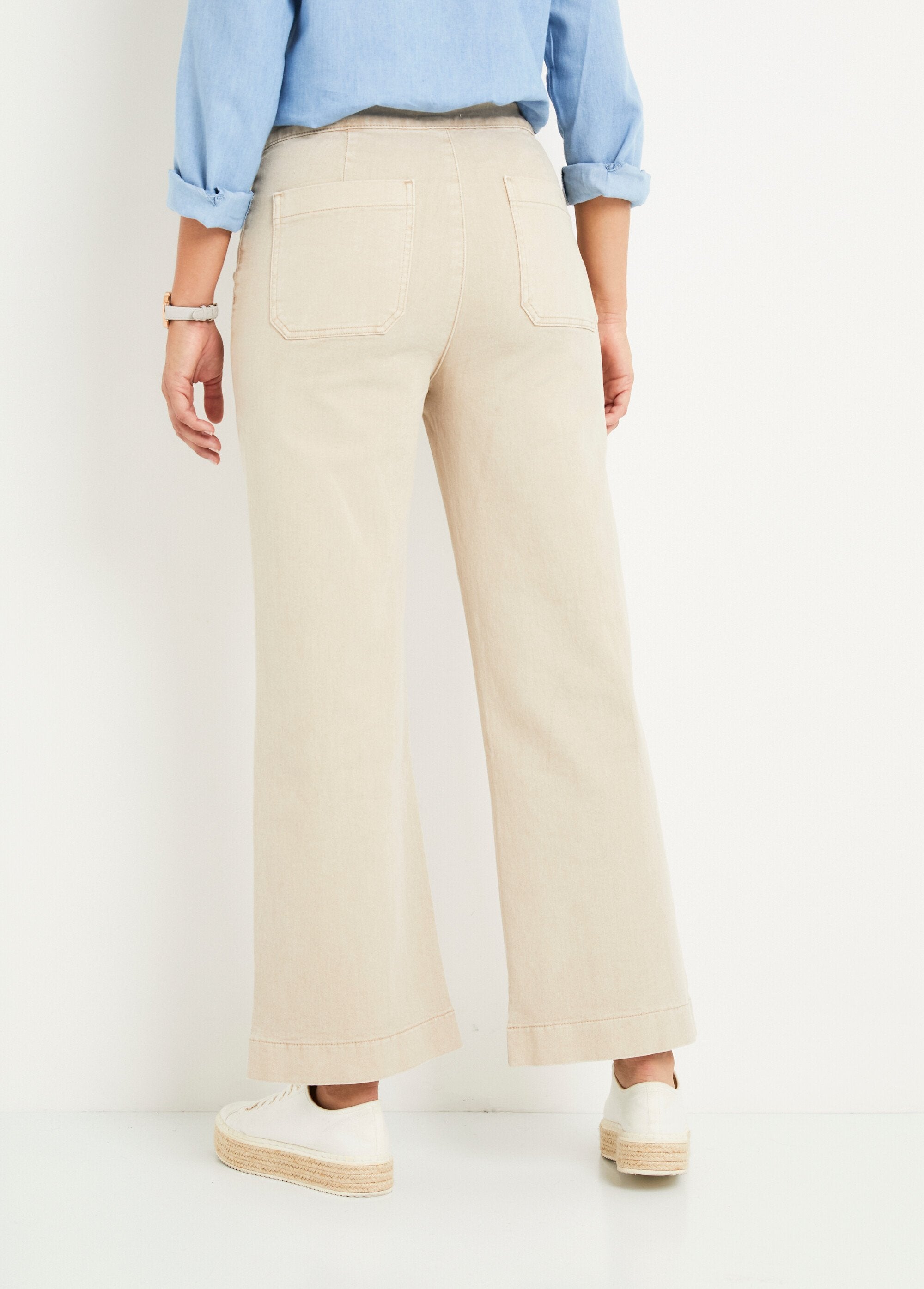Jeans_flare_elasticizzati_con_vita_a_ponte_Ecru_DO1_slim