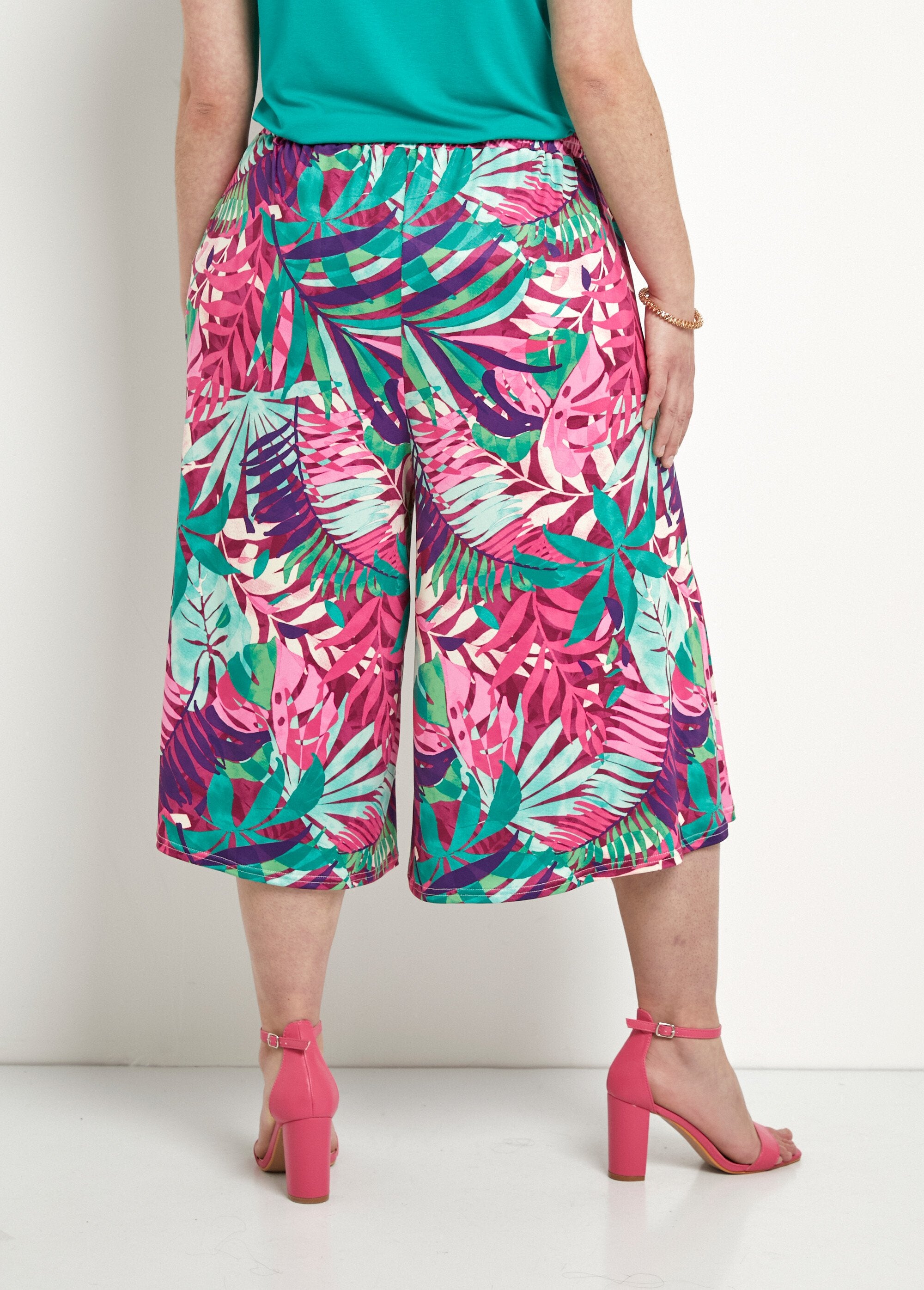 Culottes_con_stampa_tropicale_ed_elastico_in_vita_Multicolore_DO1_curvy