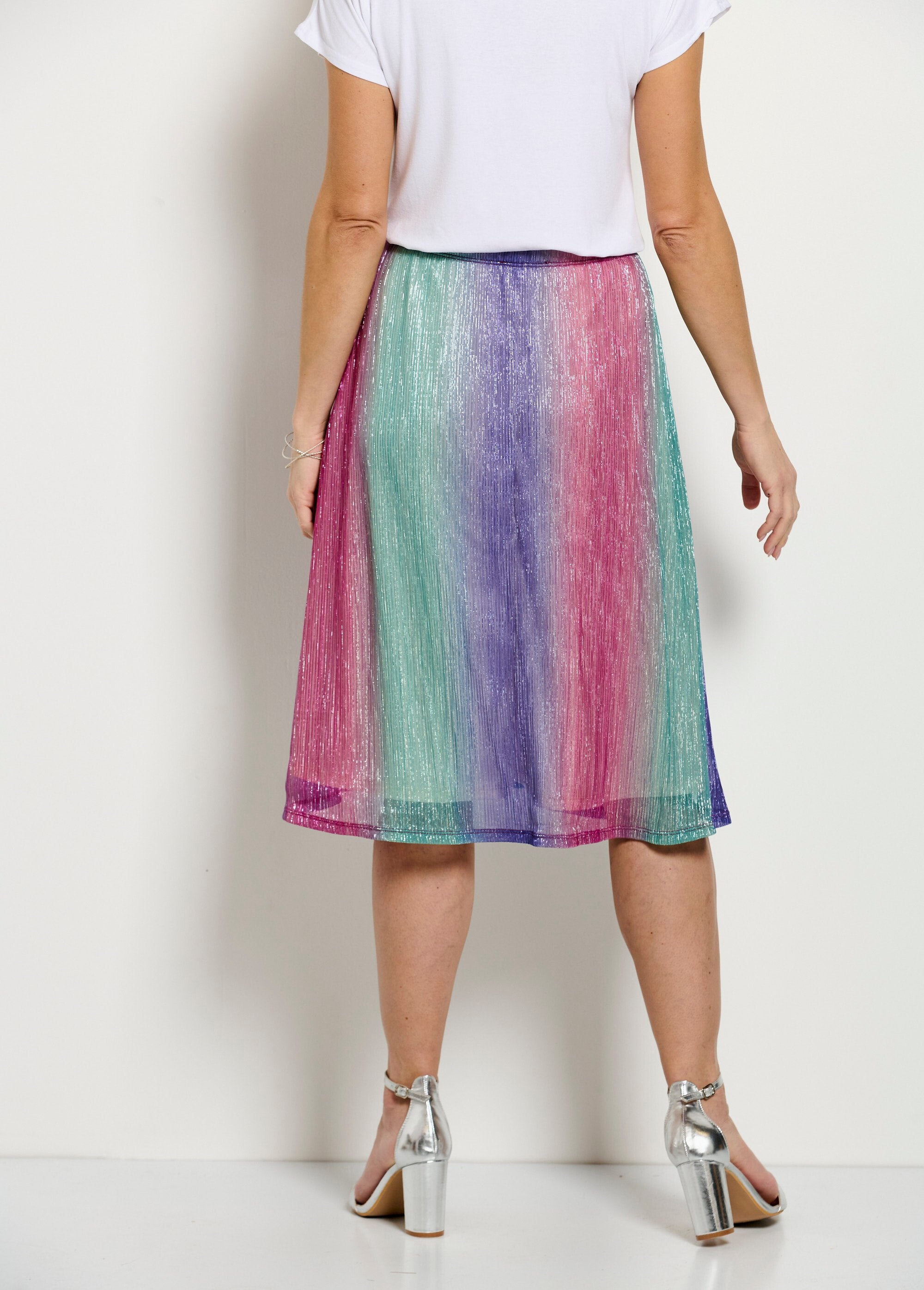 Gonna_svasata_lucida_di_media_lunghezza_con_elastico_in_vita_Rose_et_aqua_DO1_slim