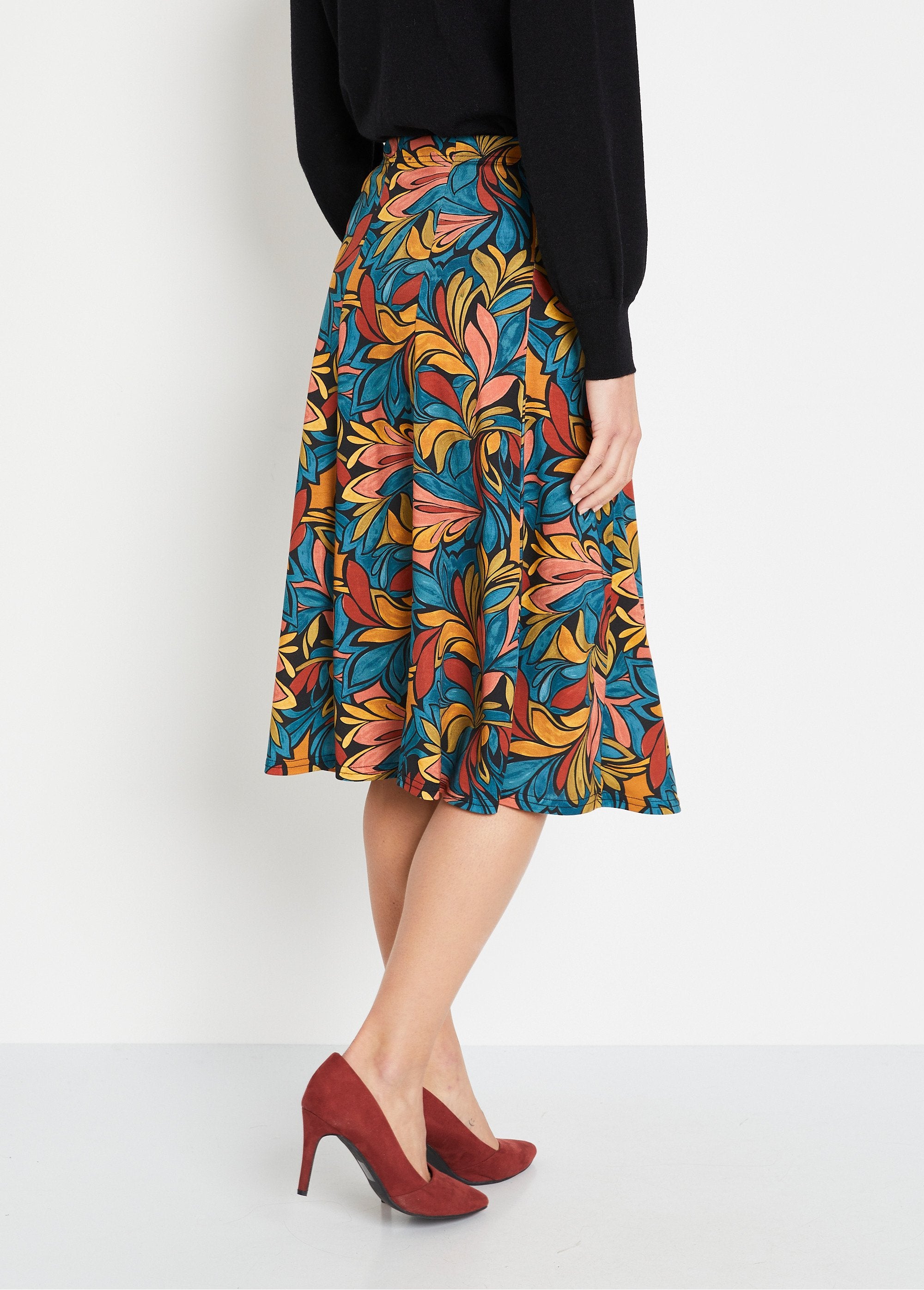 Gonna_svasata_stampata_di_media_lunghezza_con_vita_elasticizzata_Multicolore_DO1_slim