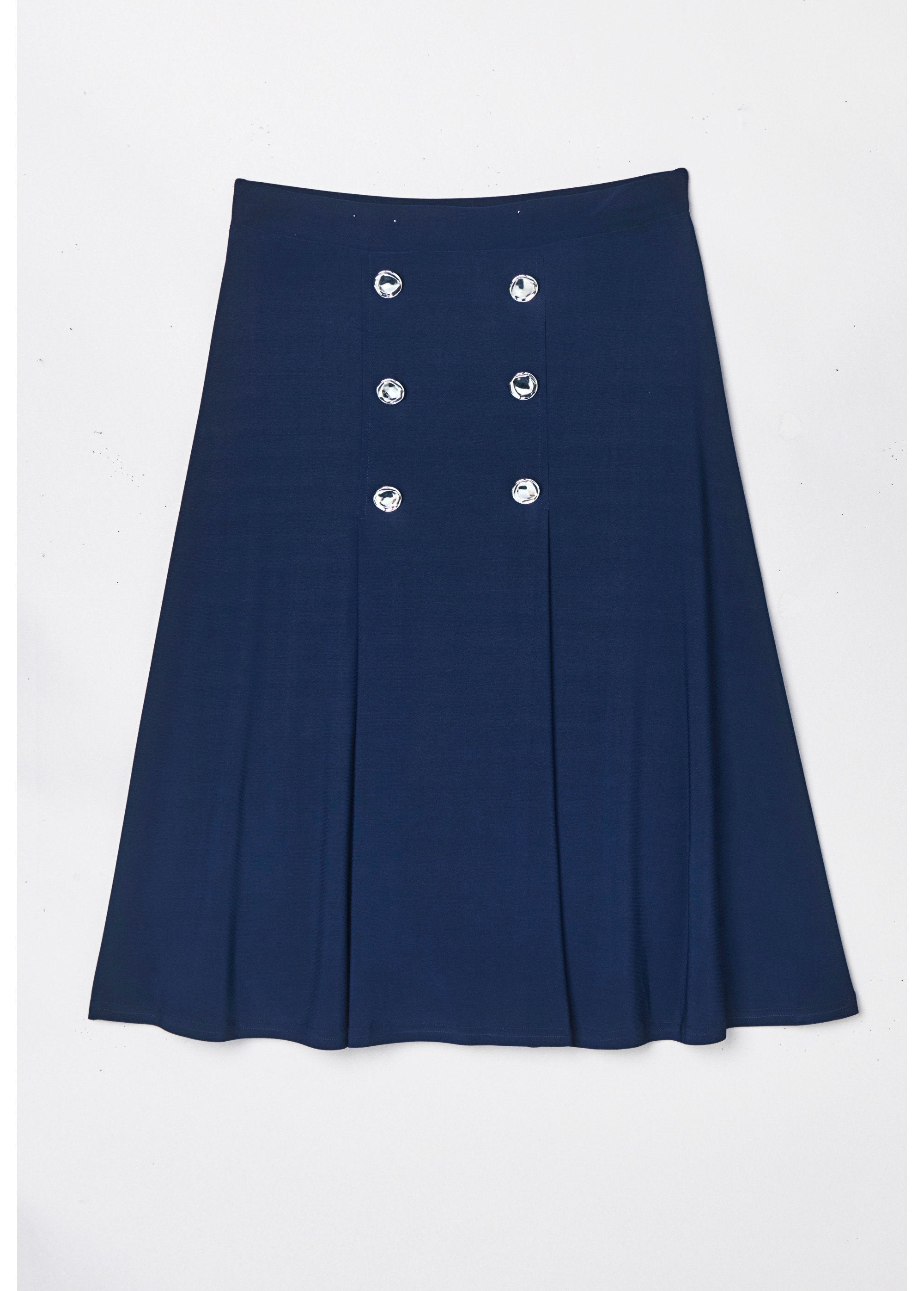 Gonna_svasata_di_media_lunghezza_in_maglia_liscia_con_ponte_Marine_AP1_slim