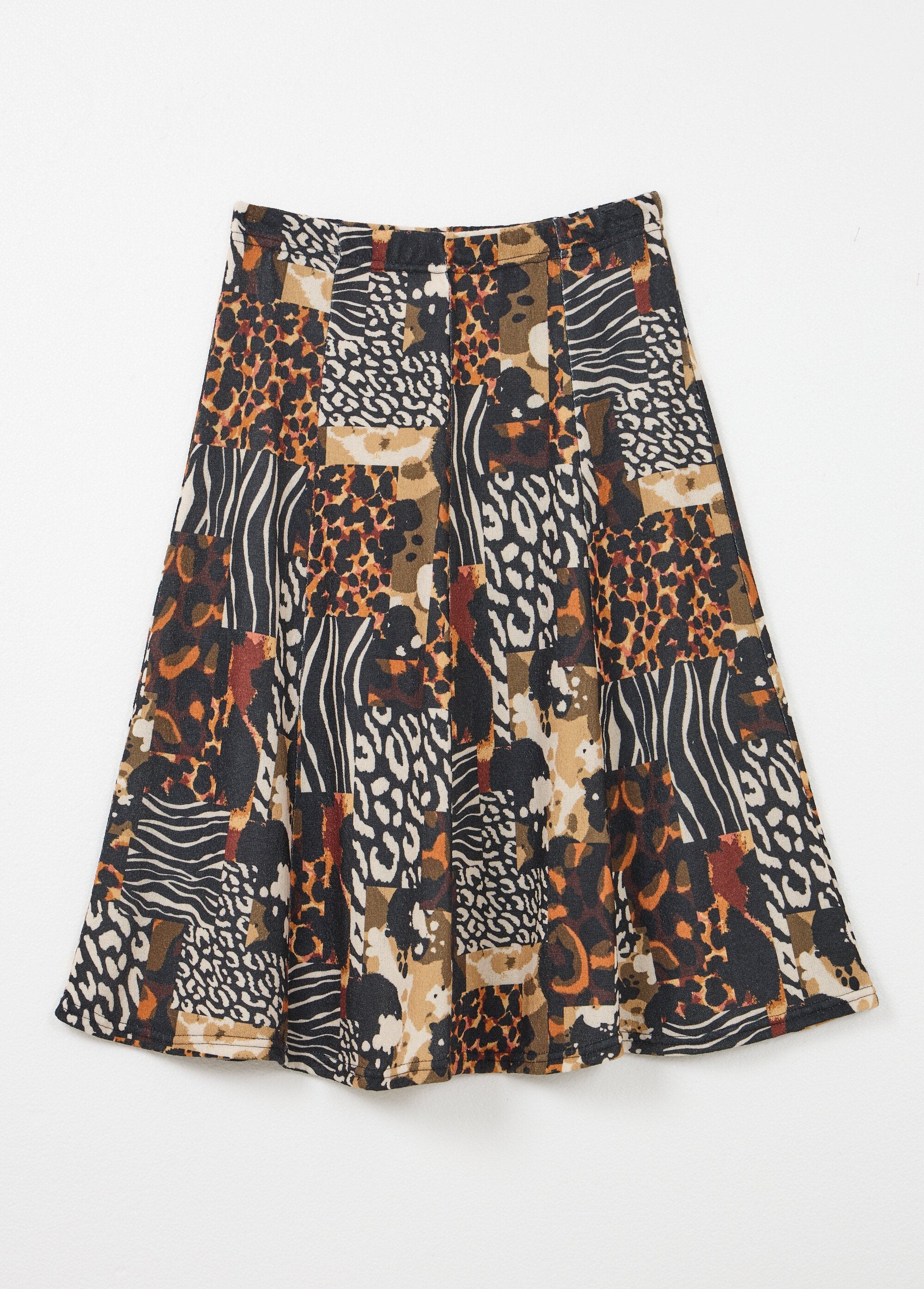Gonna_svasata_di_media_lunghezza_in_calda_maglia_con_stampa_animalier_Noir_et_orange_AP1_slim
