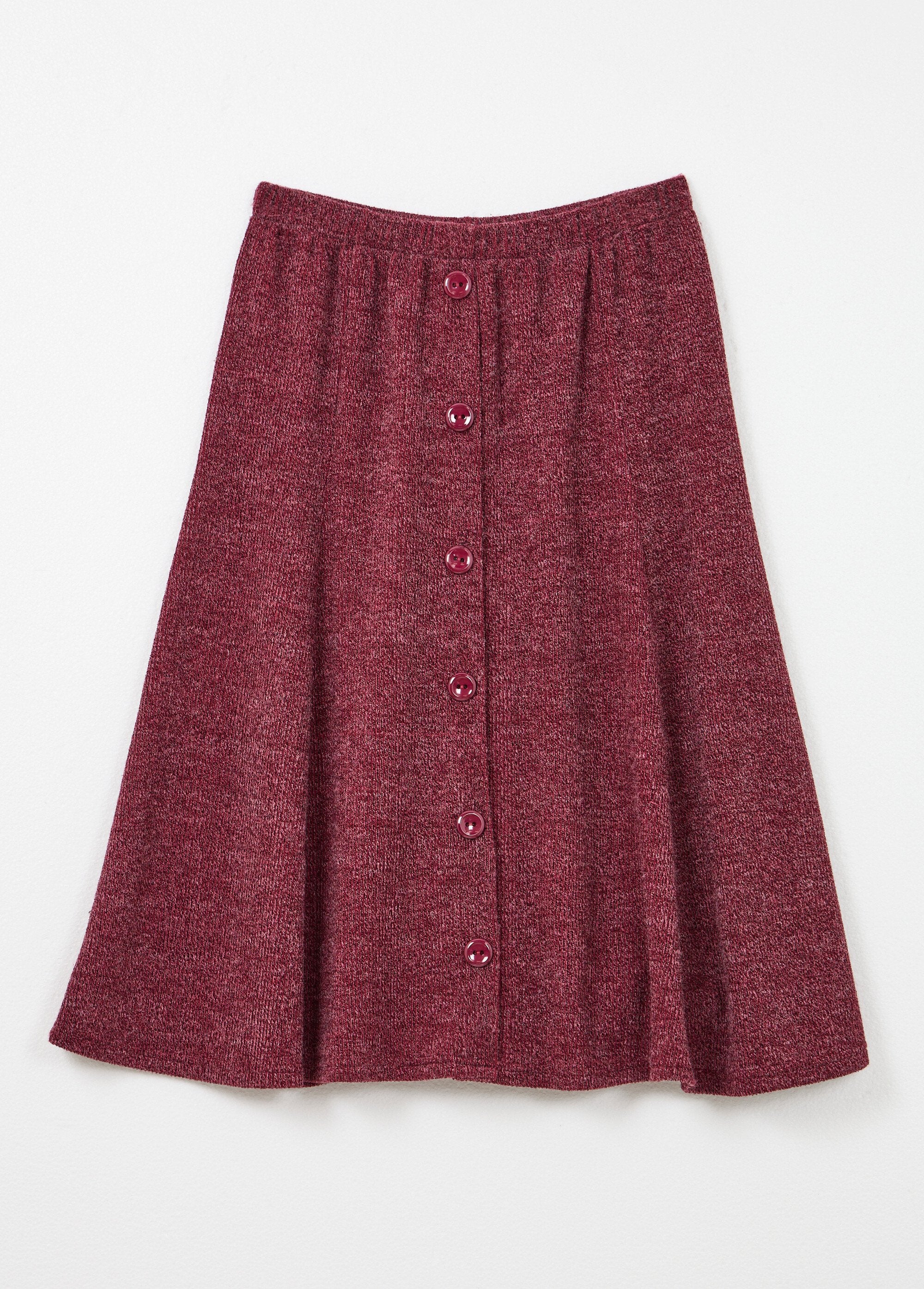 Gonna_svasata_di_media_lunghezza_in_maglia_calda_tinta_unita_Bordeaux_AP1_slim