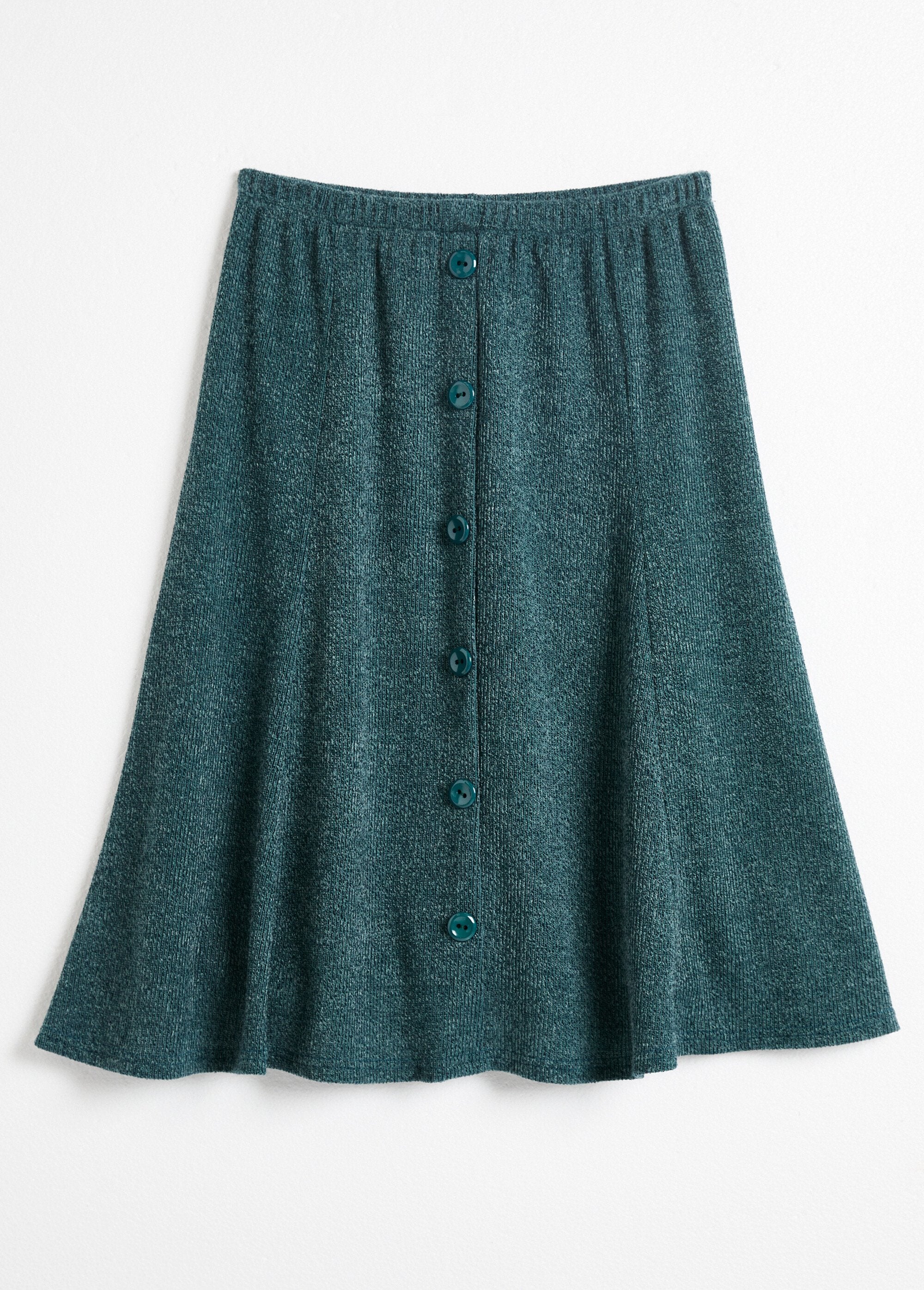 Gonna_svasata_di_media_lunghezza_in_maglia_calda_tinta_unita_Vert_AP1_slim
