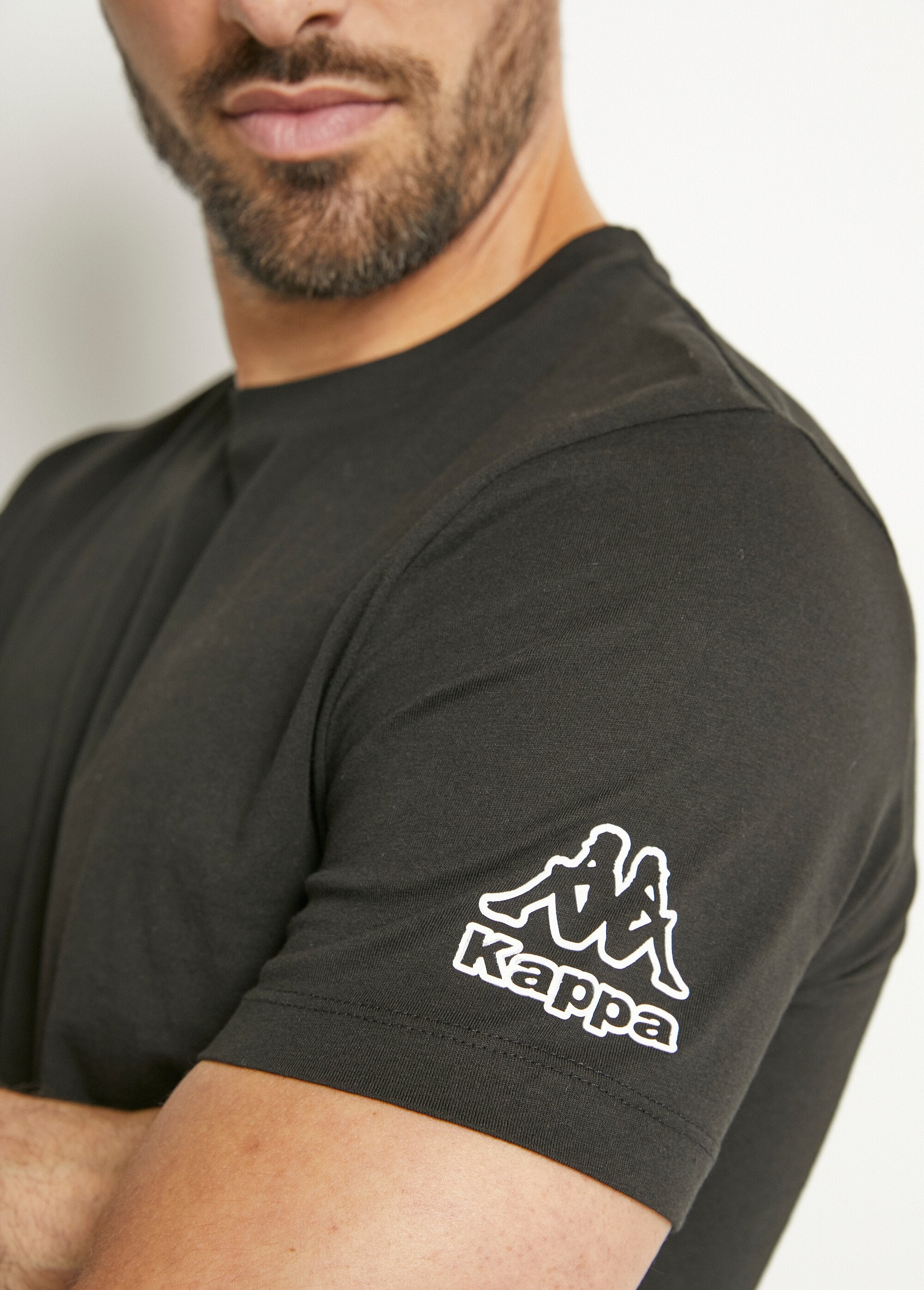 Kappa®_-_Set_di_2_T-shirt_con_logo_e_colletto_rotondo_Noir_lot_2_DE1_slim