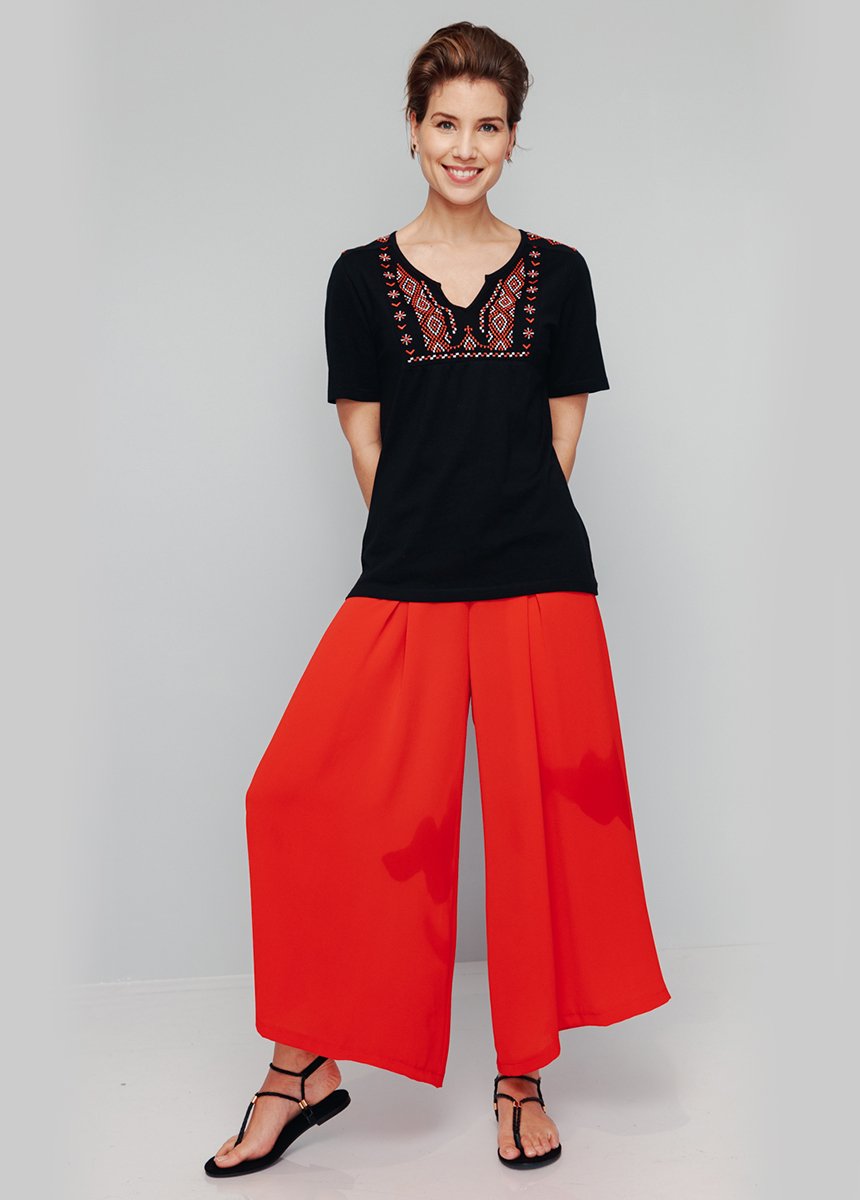 T-shirt_ricamata_a_maniche_lunghe_Noir_SF1_slim