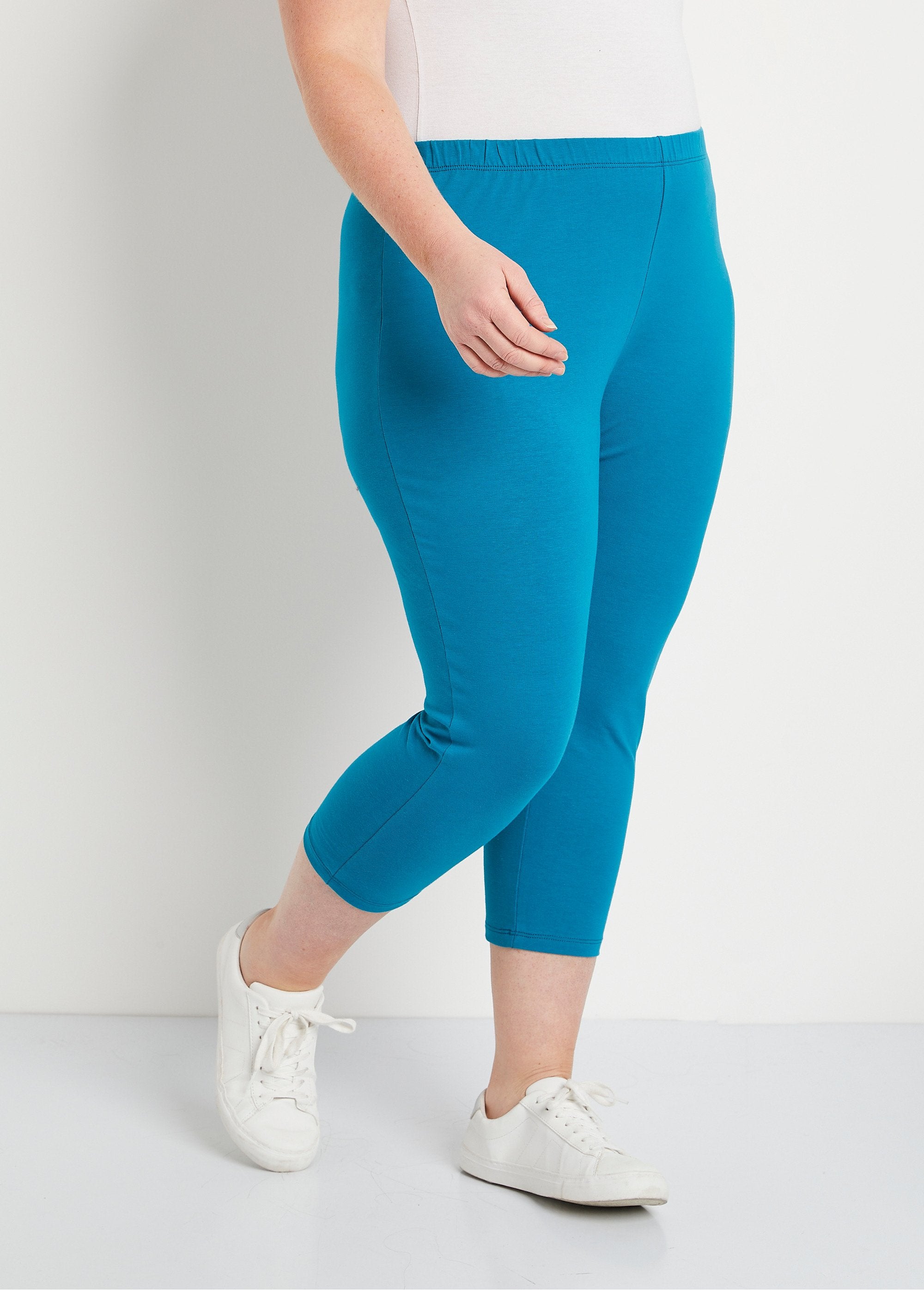 Leggings_corti_in_cotone_con_elastico_in_vita_Acqua_FA2_curvy