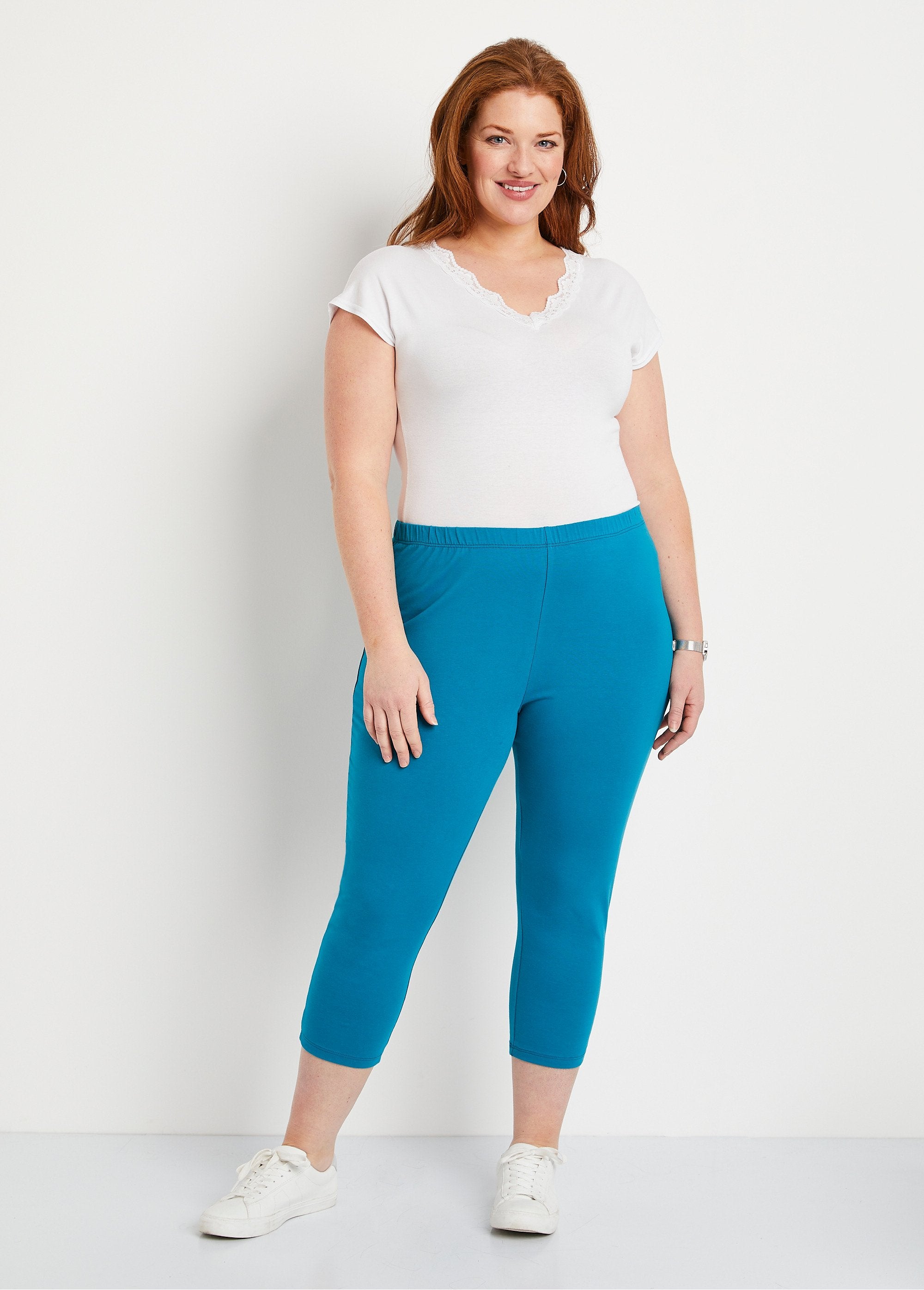 Leggings_corti_in_cotone_con_elastico_in_vita_Acqua_SF1_curvy