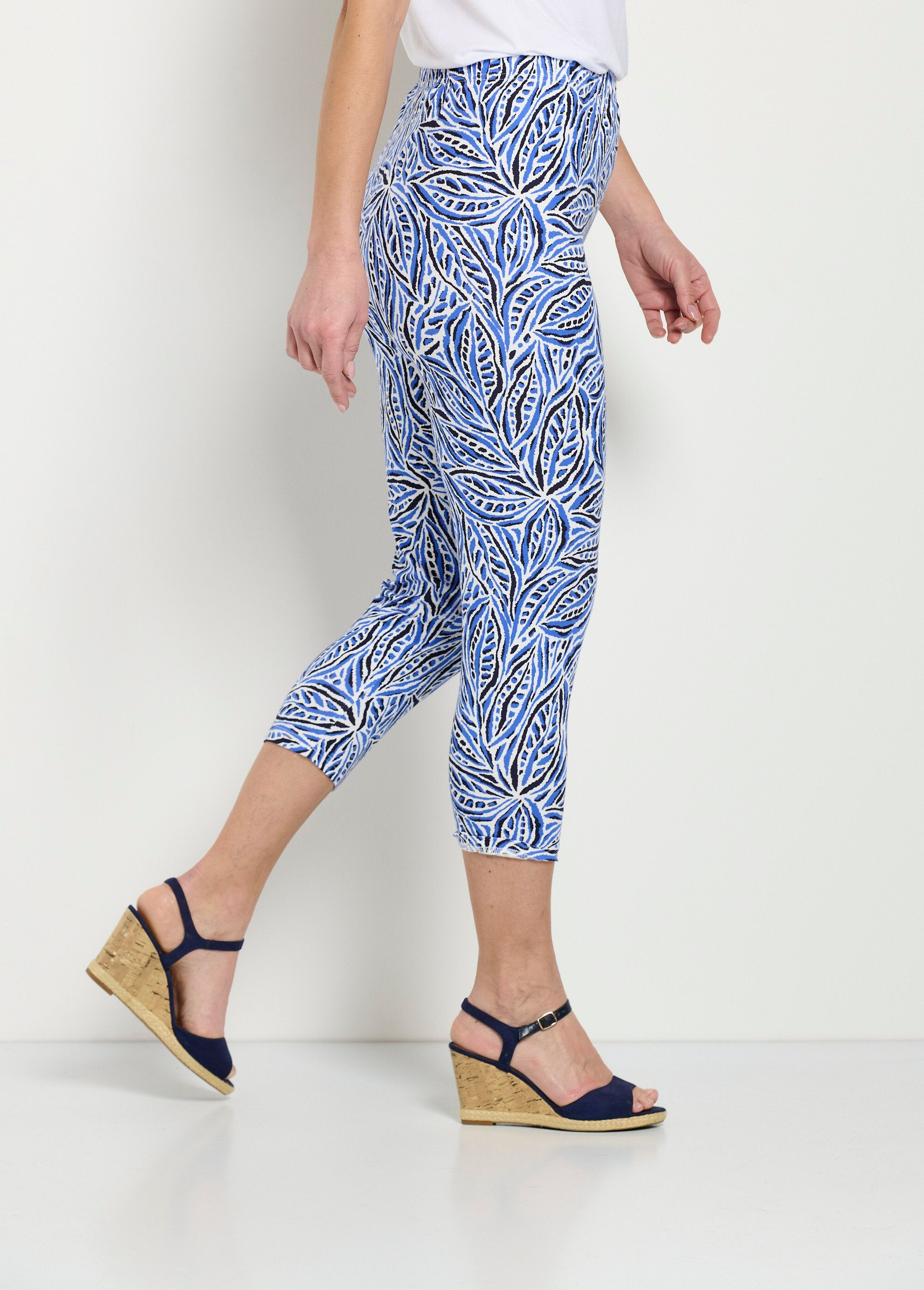 Leggings_corti_in_cotone_con_elastico_in_vita_Imprime_bleu_DR1_slim