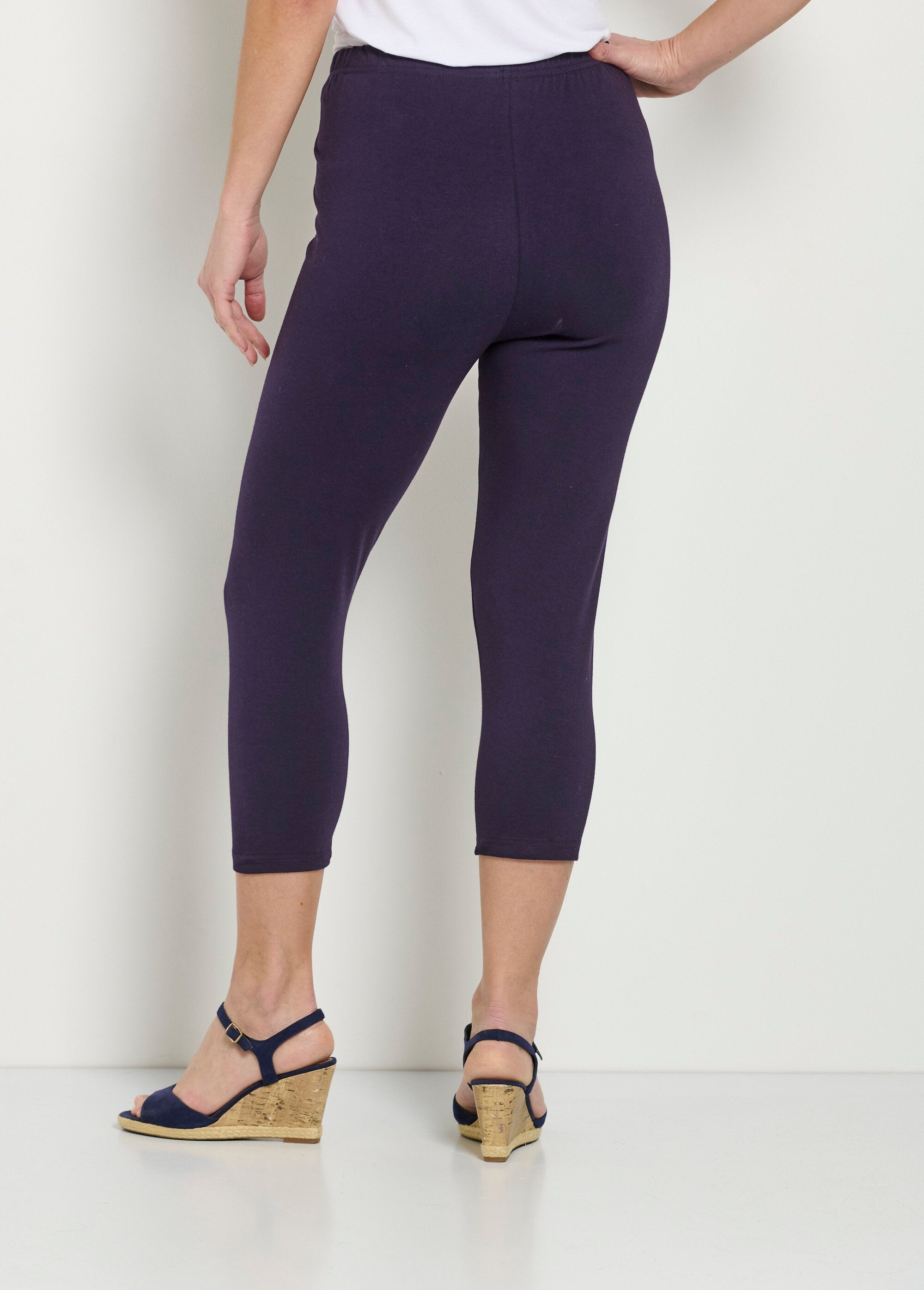 Leggings_corti_in_cotone_con_elastico_in_vita_Uni_prune_DO1_slim
