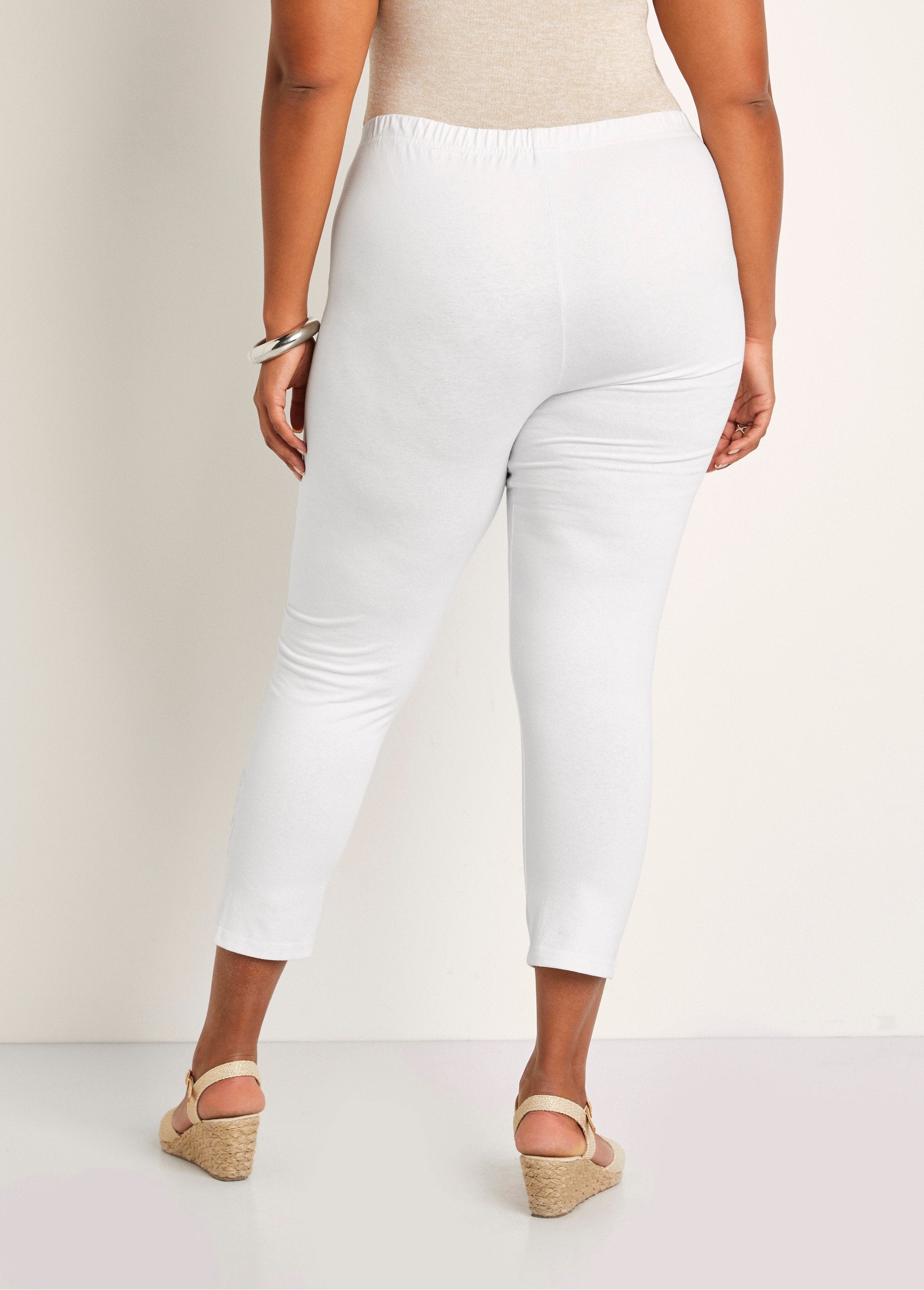 Leggings_corti_tinta_unita_con_elastico_in_vita_Bianco_DO1_curvy