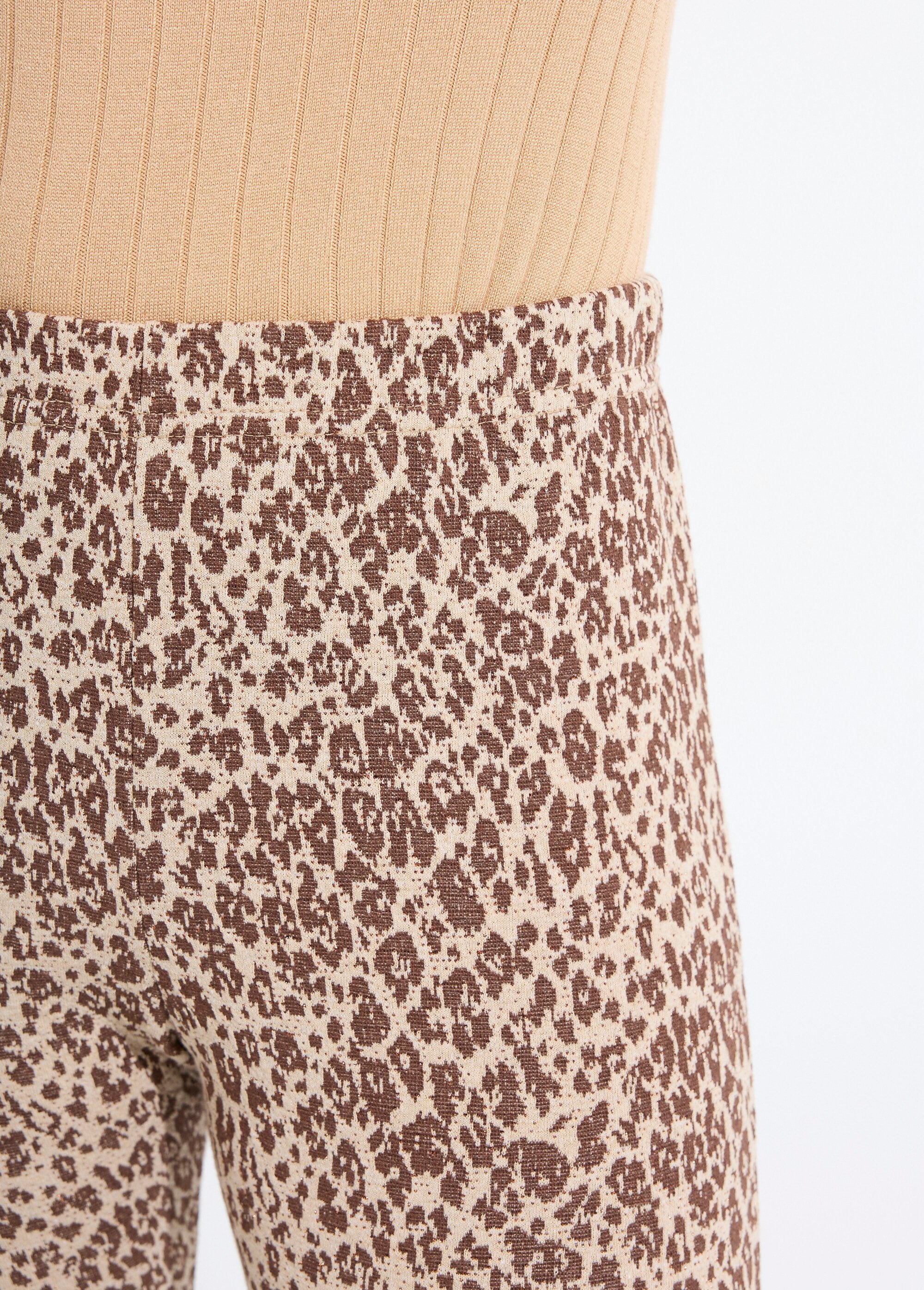 Legging_in_pelle_animale_jacquard_con_elastico_in_vita_Beige_et_camel_DE1_slim
