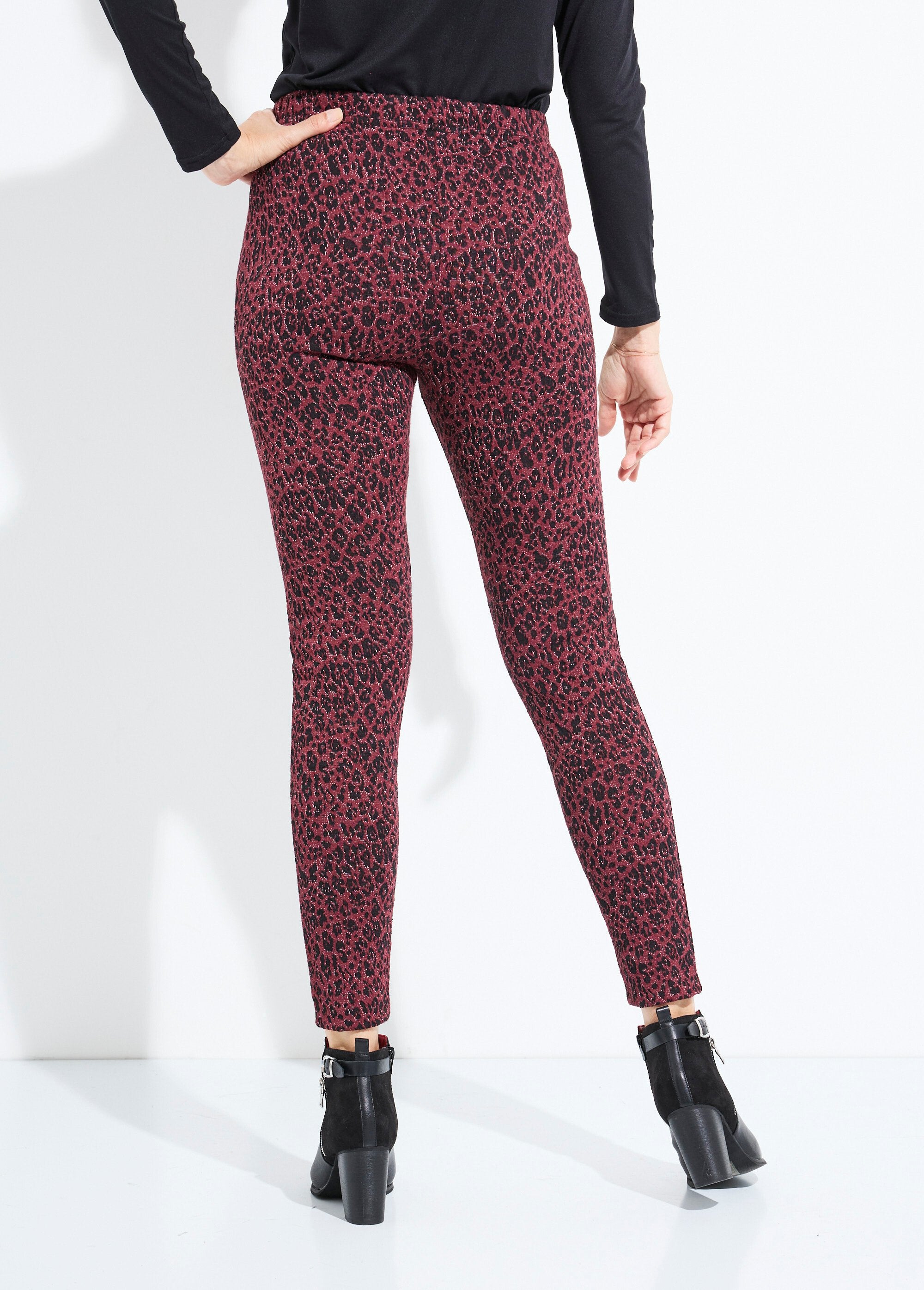 Legging_in_pelle_animale_jacquard_con_elastico_in_vita_Cassis_et_noir_DO1_slim
