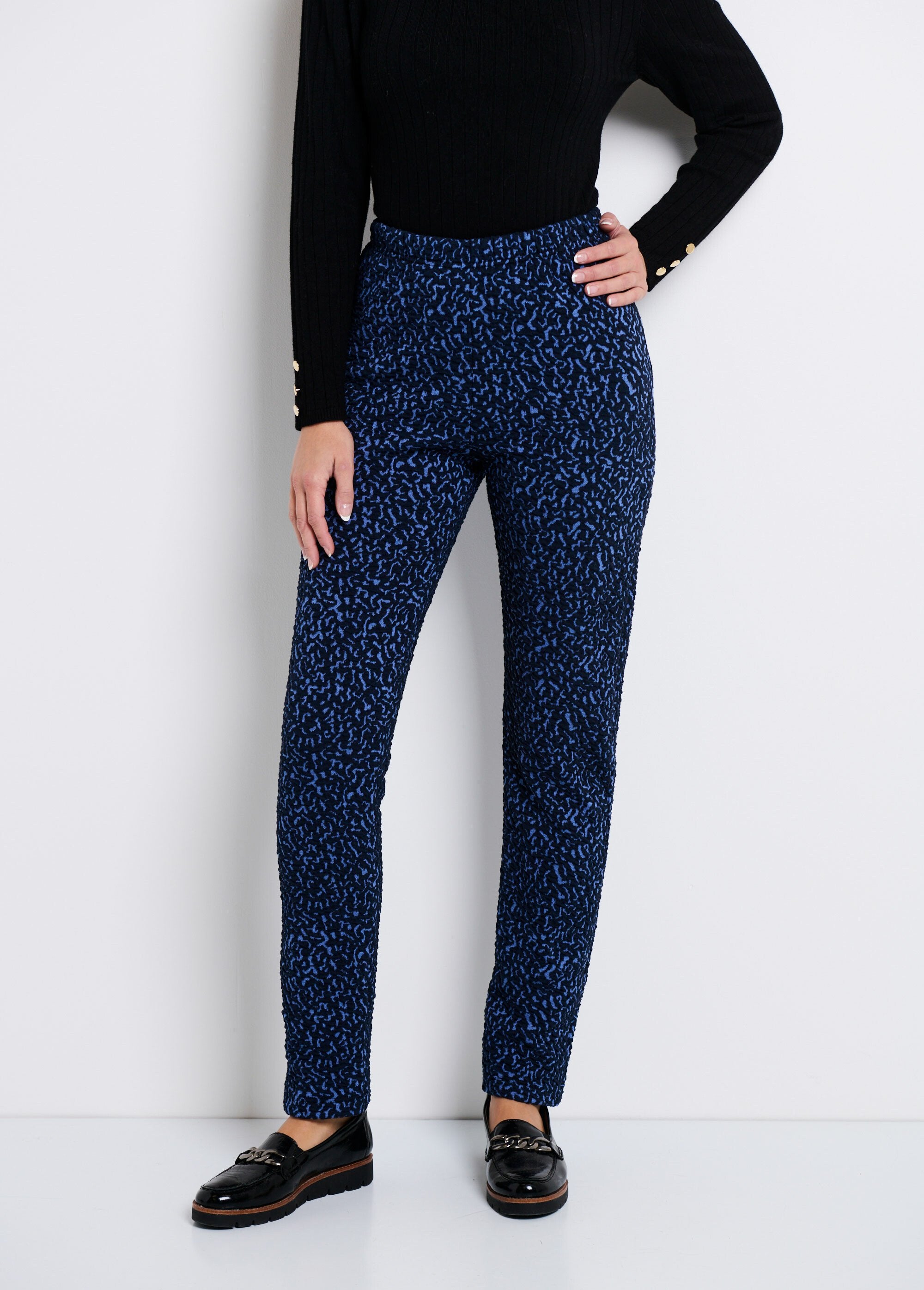 Leggings_elasticizzati_in_vita,_tinta_unita_o_bicolore_Bleu_et_indigo_FA1_slim